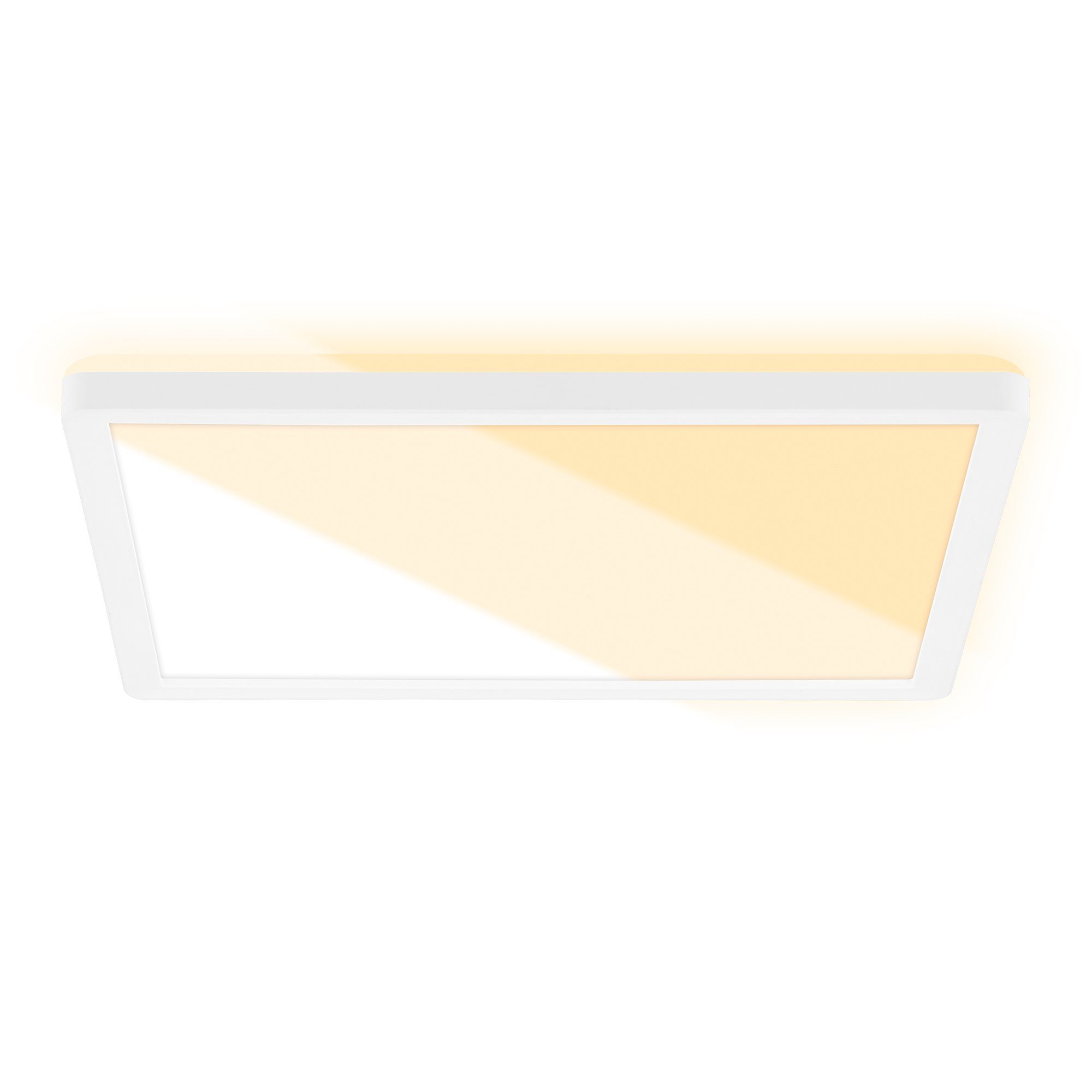 Briloner Leuchten Panel 7556016, CTS Weißtonwechsel, indirektes Licht, LED fest verbaut, Neutralweiß, Warmweiß, Deckenlampe, 29,9 x 29,3 x 2,8 cm, Weiß, 18W, ultraflach, Wohnzimmer