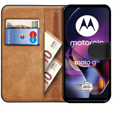 CoolGadget Handyhülle Book Case Handy Tasche für Motorola Moto G54 5G 6,5 Zoll, Hülle Klapphülle Flip Cover für Motorola G54 Schutzhülle stoßfest