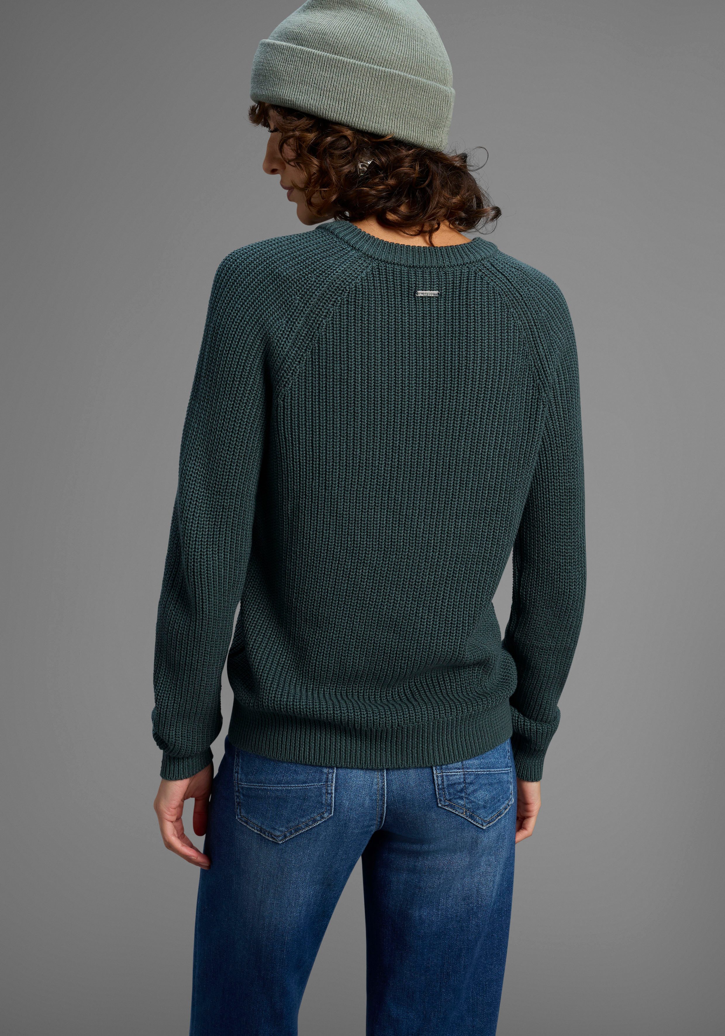 Laura Scott Strickpullover Übergangspullover mit Schleifendetail und Cut Ou günstig online kaufen