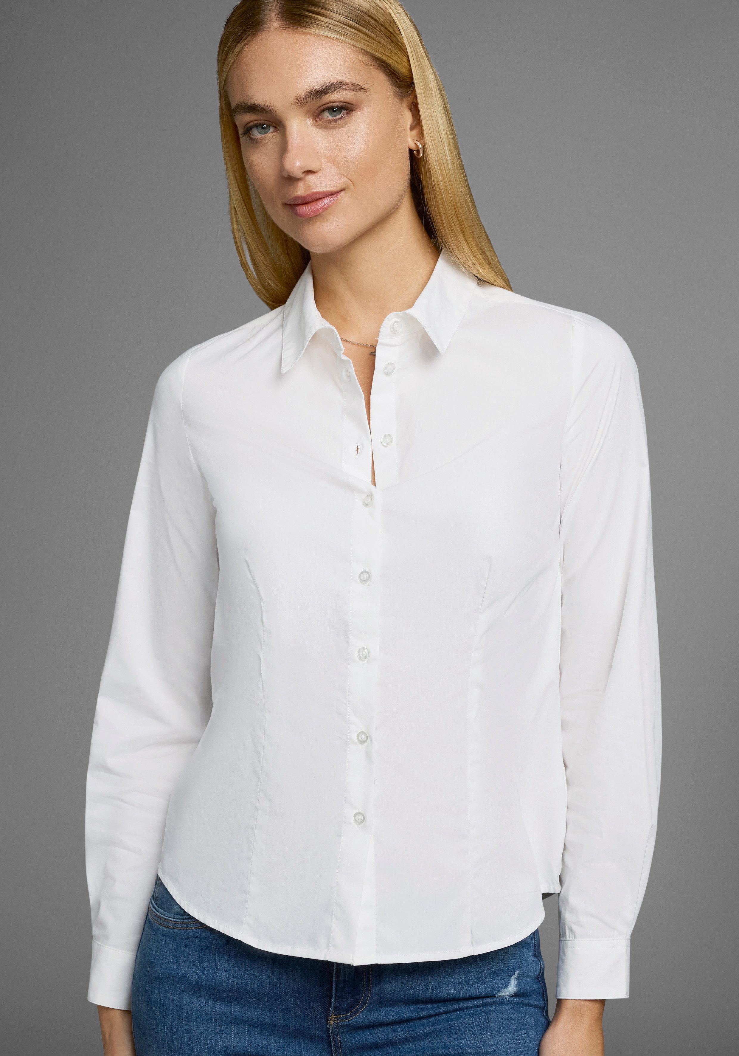 Flashlights Langarmbluse (Packung, 2er-Pack) im Hemdblusenstil