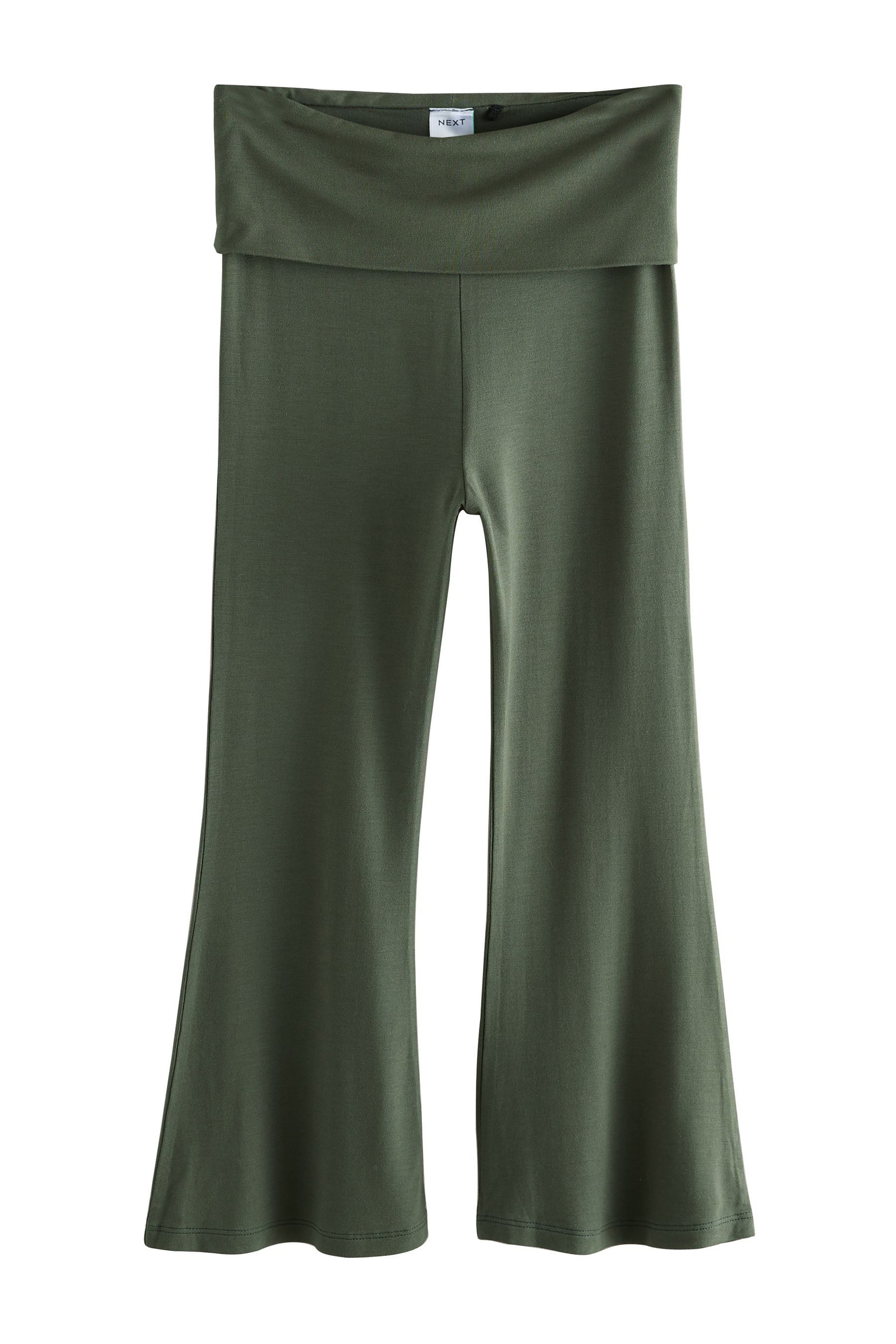 Leggings Viskose-Leggings mit ausgestelltem Bein