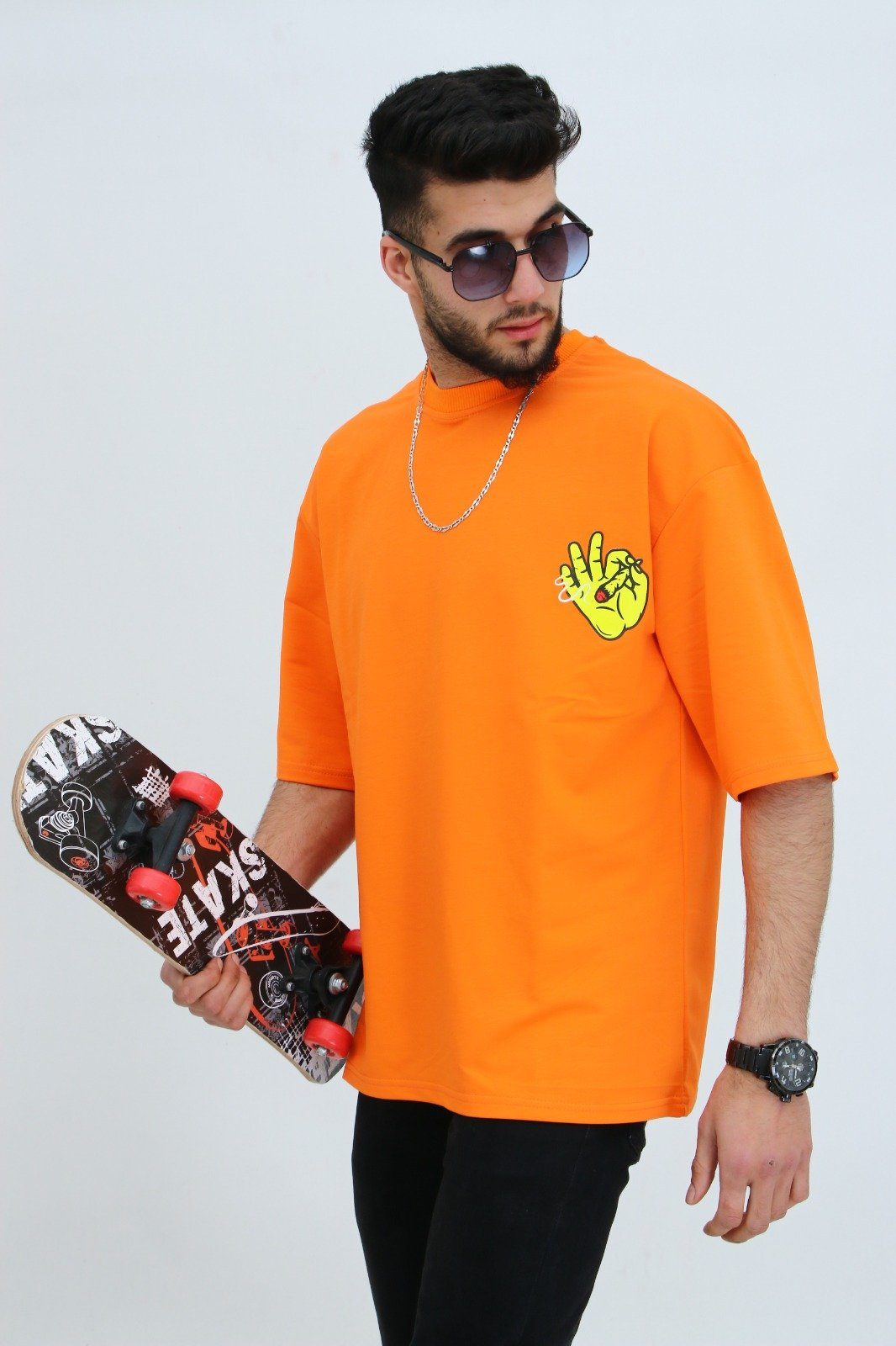 T-Shirt Orange T-Shirt ALGINOO