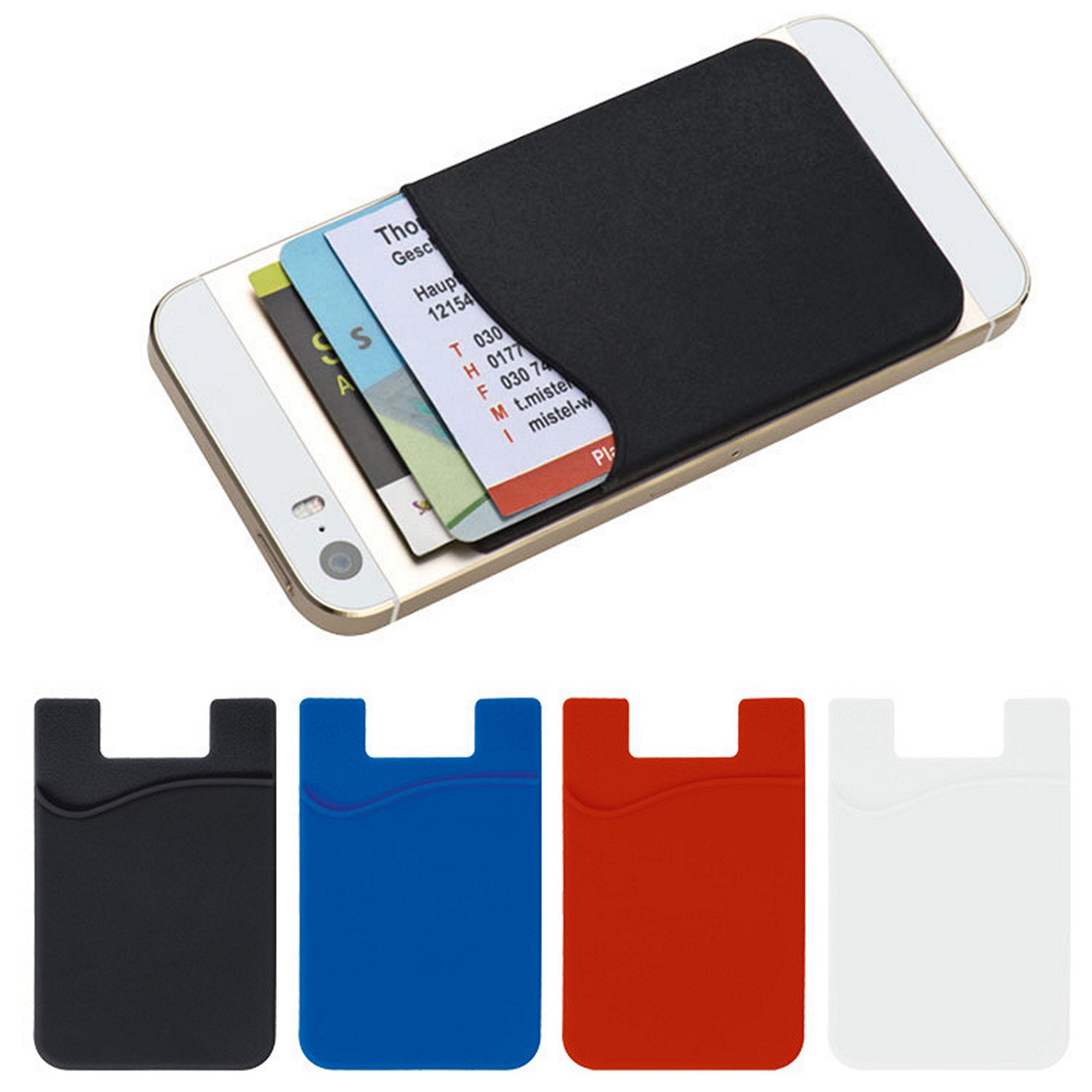 Livepac Office Freizeittasche 4x Smartphone-Tasche / Handy-Tasche / Farbe: je 1x schwarz, blau, rot