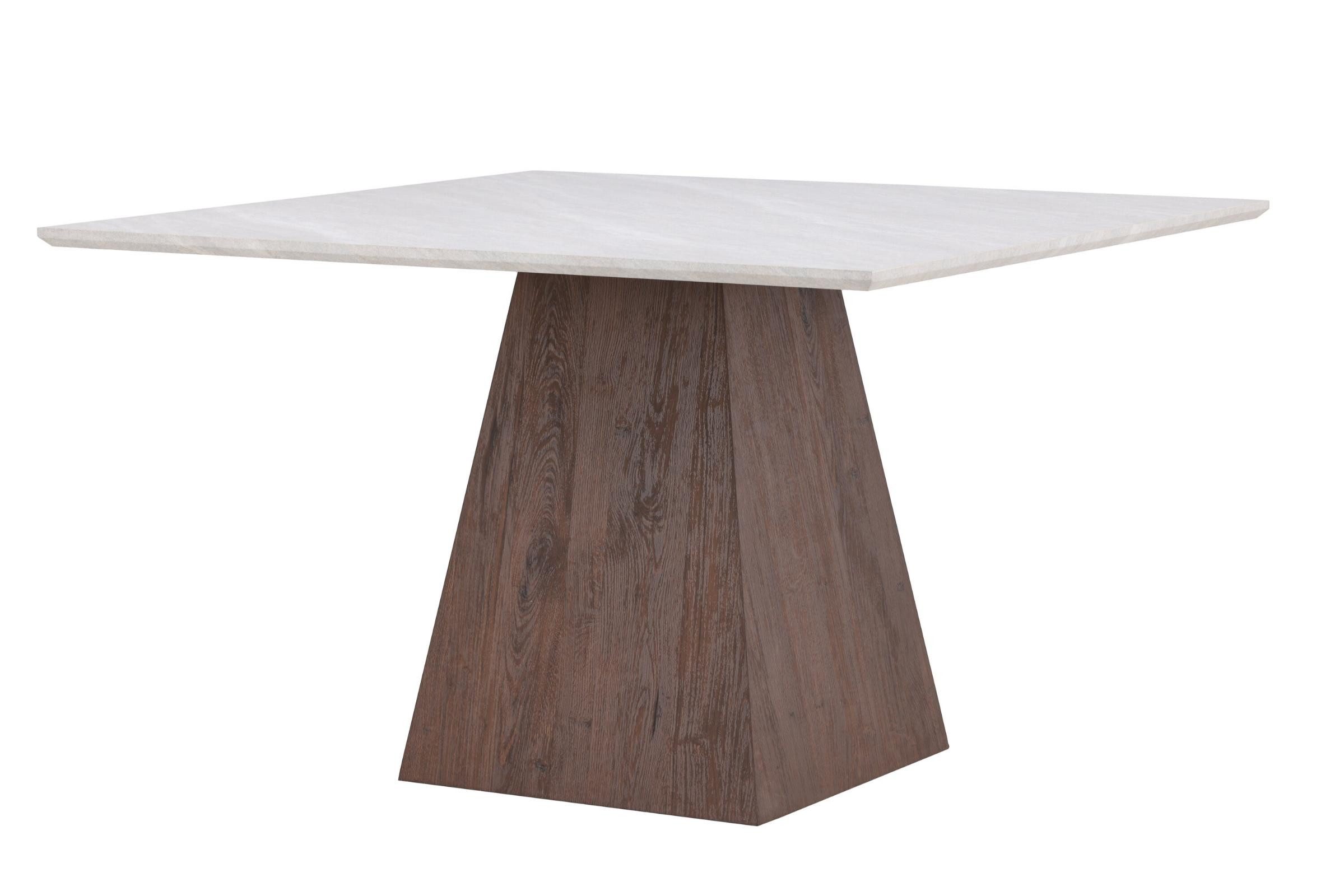 Venture Home Esstisch Cael Esstisch 120x120 cm grau, Mokka. (1-St)