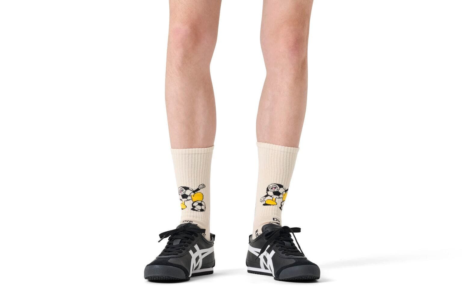 Happy Socks Socken Tagessocke Crew Team Germany Football Sneaker beige - 1 Paar