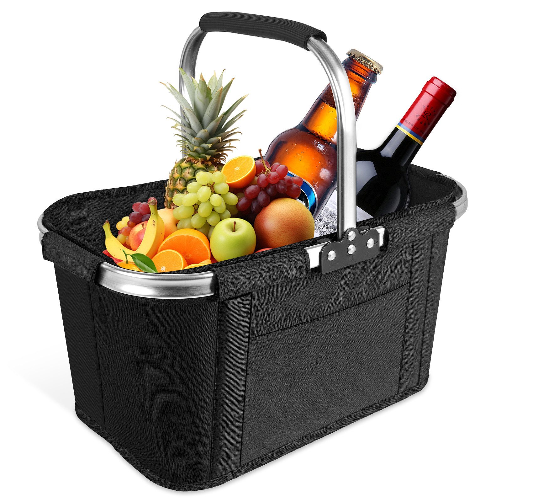 ElitVita Einkaufskorb 30L Faltkorb Picknickkorb, klappbar, mit Rutschfeste günstig online kaufen