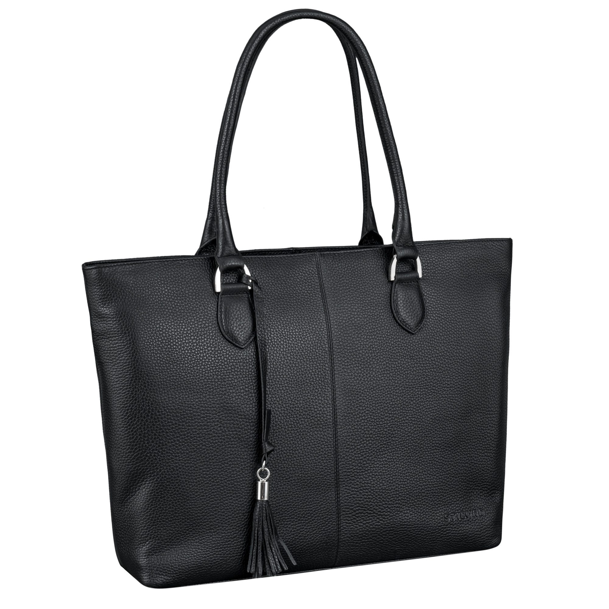 STILORD Handtasche "Callie" Echt Leder Shopper Tasche Damen Groß für 15.6 Z günstig online kaufen