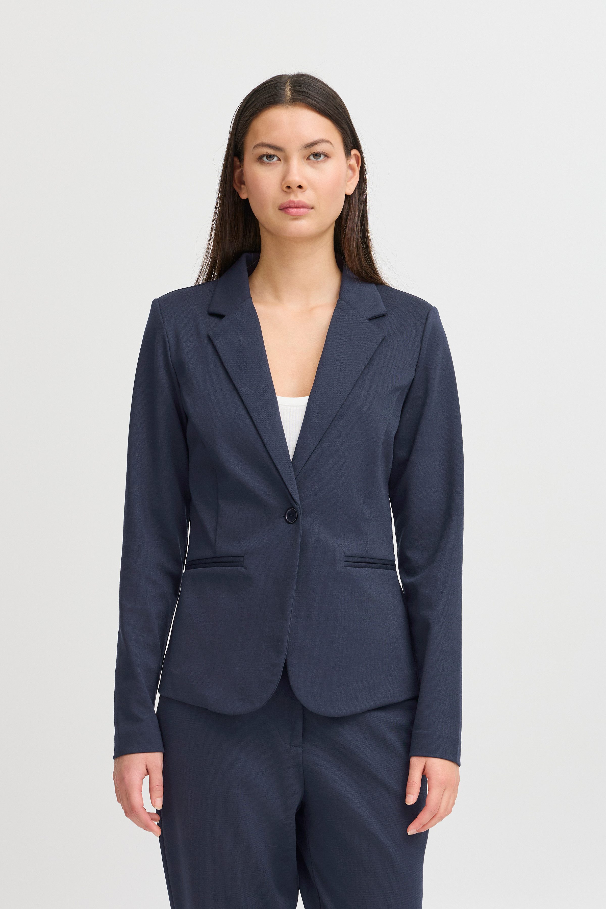 ICHI Kurzblazer IHKATE BL Materialmix, Regular fit
