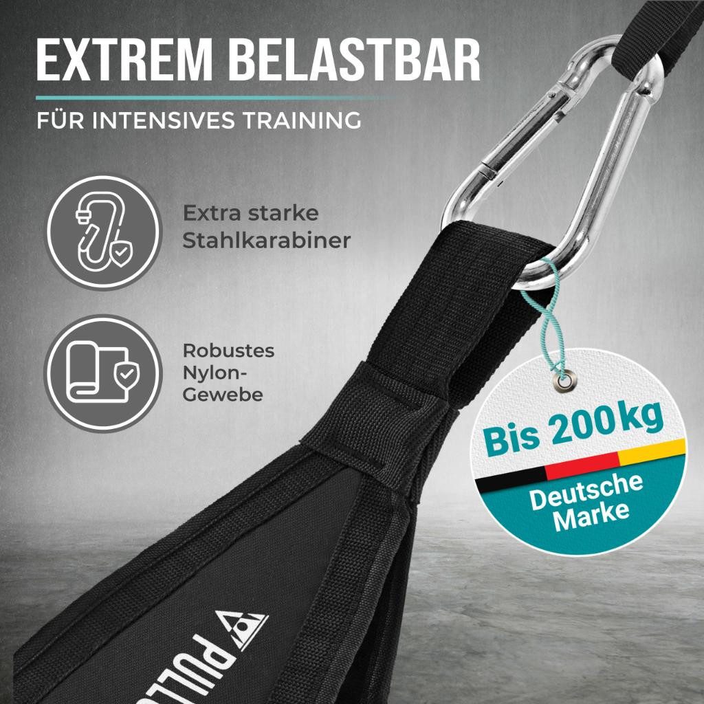 Pullup & Dip Bauchtrainer Bauchmuskelschlaufen Armschlaufen für Bauchtraining, Belastbarkeit von bis zu 200 kg – Bild 3 von 5