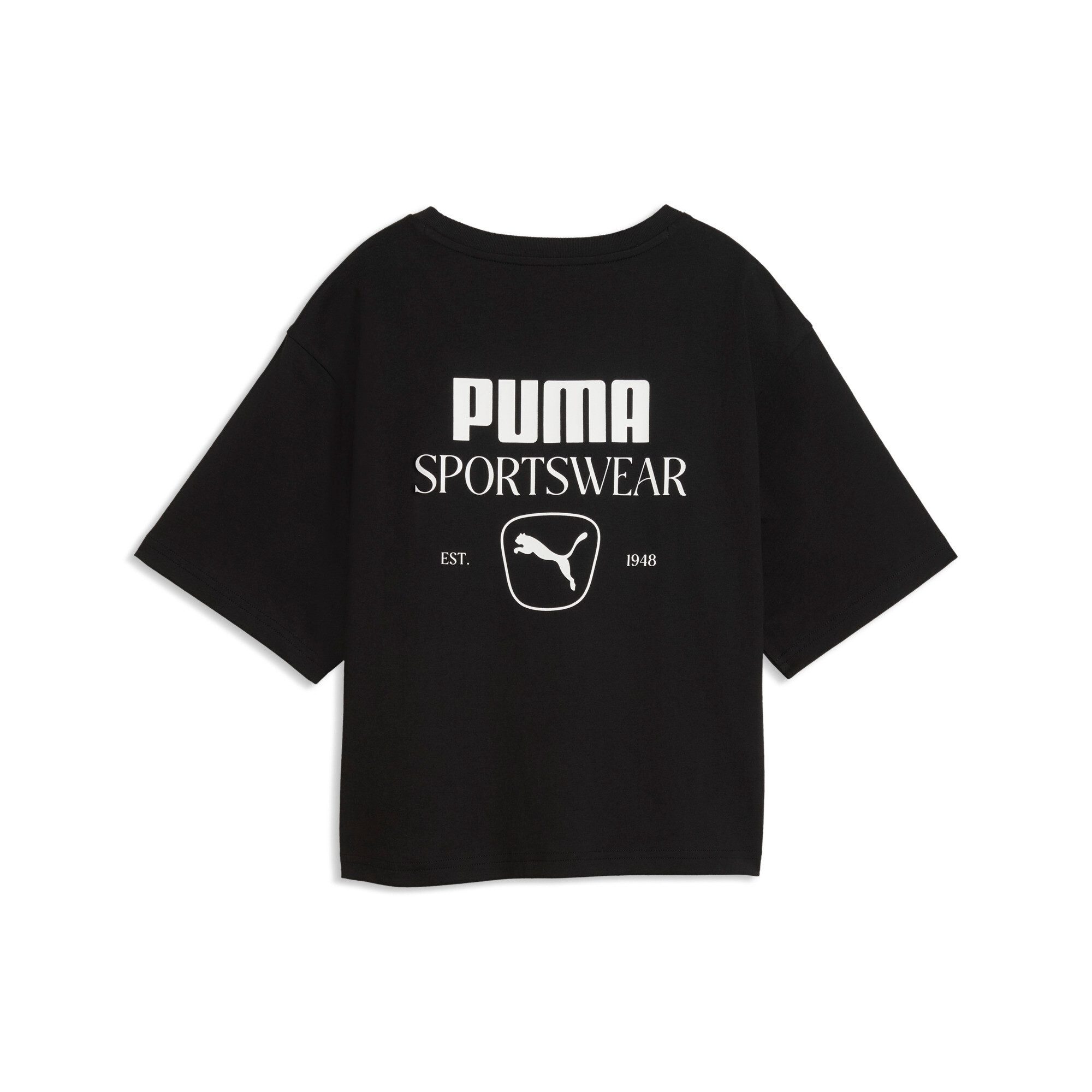 PUMA T-Shirt CLASS RELAXED GRAPHIC TEE mit kurzem Schnitt, Kurzarmdesign, unifarbenes Design, Relaxed Fit – Bild 5 von 5