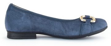 Gabor FLORENZ Ballerina Kitten Heel, Flats mit Schmuckelement, Weite G