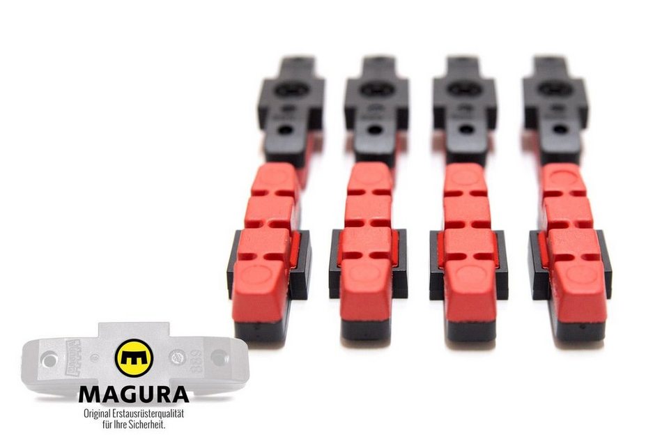 Magura Bremsbelag 8 Stück MAGURA Original Bremsbelag hydraulische  Felgenbremse HS11 22