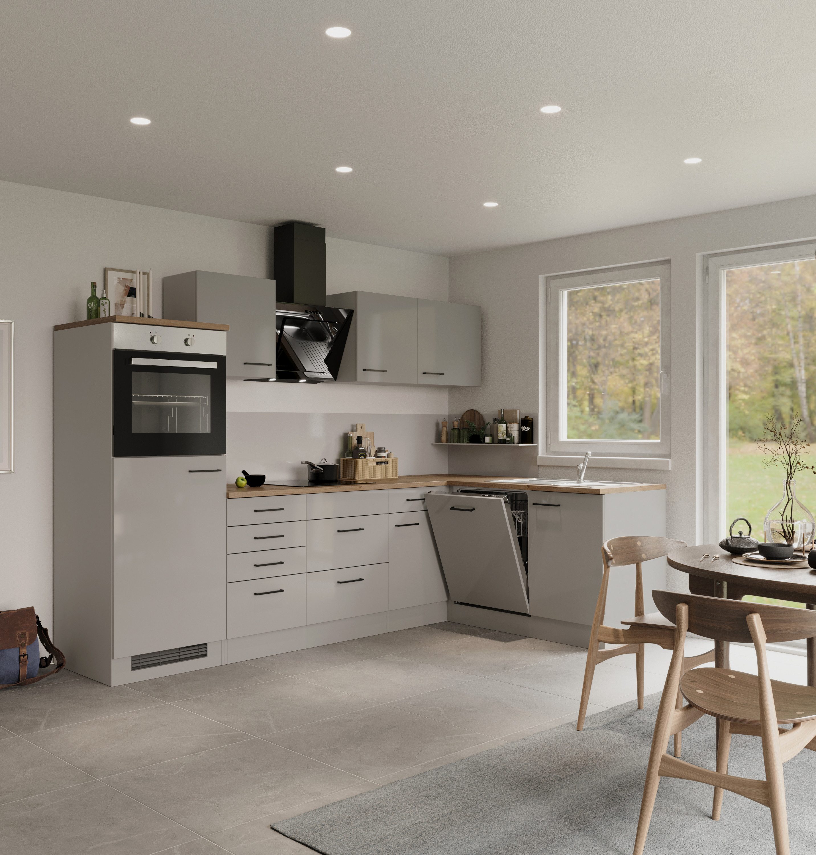 Flex-Well Küchenzeile Lund, wahlweise mit E-Geräten, günstig online kaufen