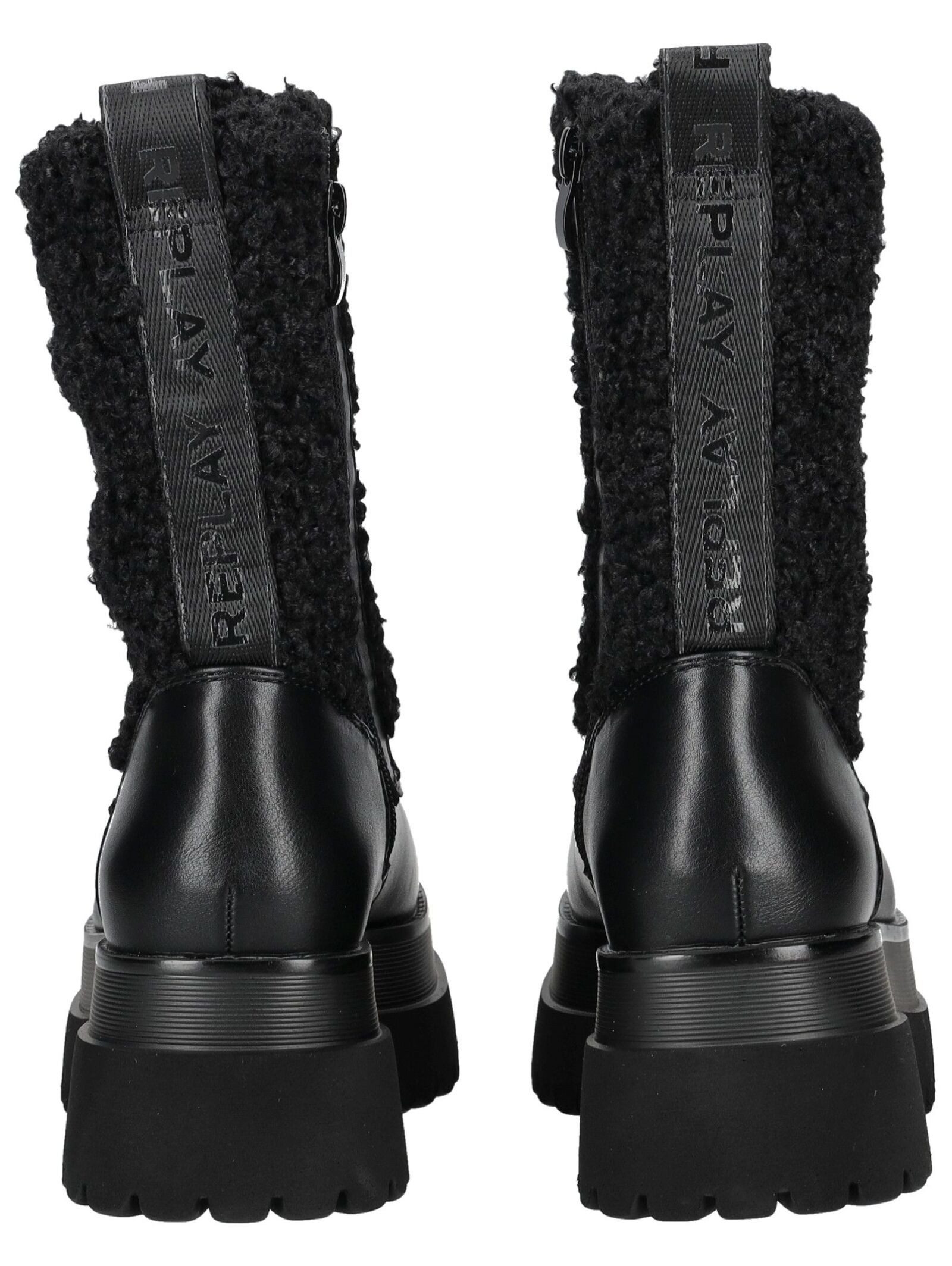 Replay Replay Stiefel Lederimitat/Textil Schnürstiefel