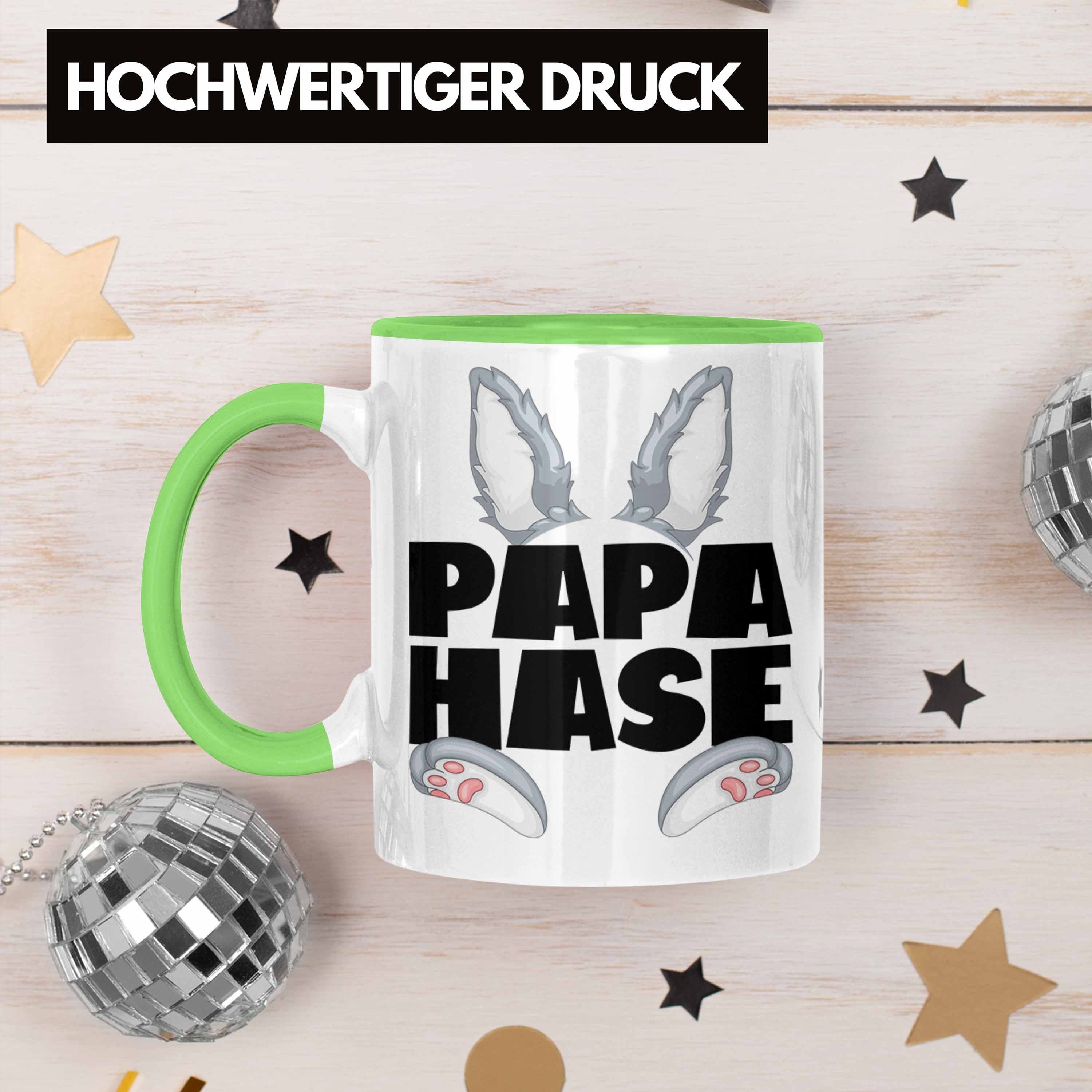 Geschenk Hasen-Vater Tasse Papa Kaffee-Becher Grün Trendation Be Tasse Hase Geschenkidee für