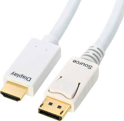 CSL DisplayPort, HDMI Kabel, mehrfach geschirmt, verschiedene Längen Audio- & Video-Kabel, DisplayPort, HDMI, DisplayPort, HDMI (200 cm)