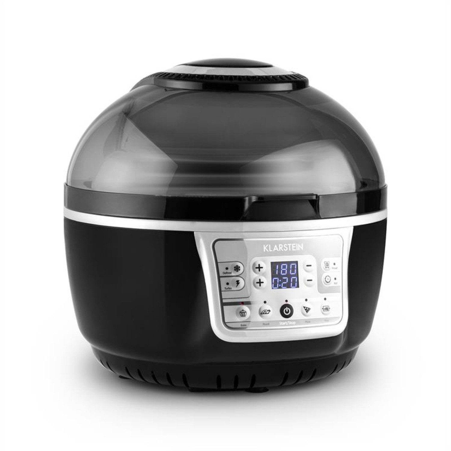 Klarstein Heißluftfritteuse, 1400 W, Air Fryer Fritteuse ohne Öl Heizluftfritteuse Heißluftfritteusen