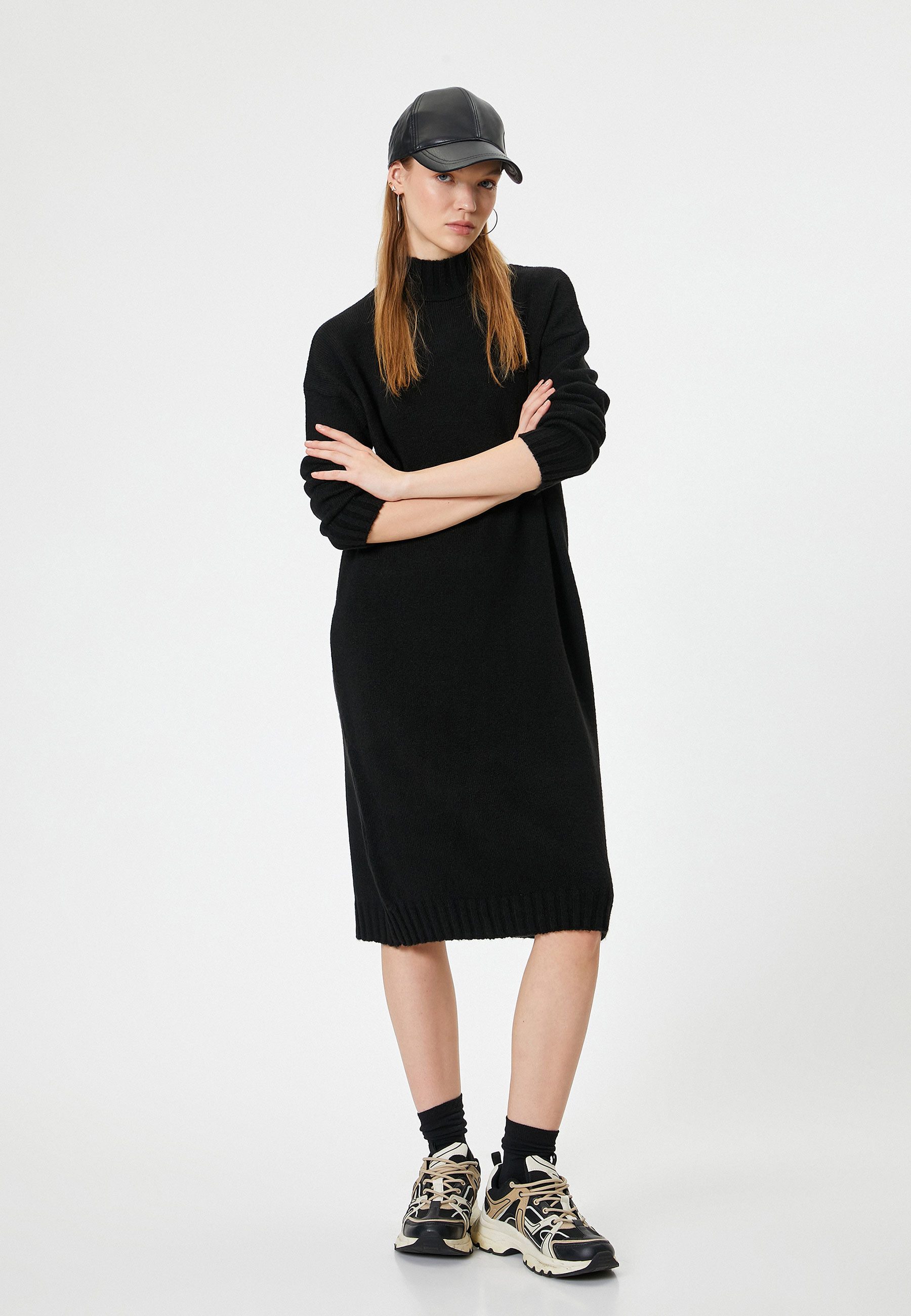 Koton Midikleid Midi Länge Standkragen