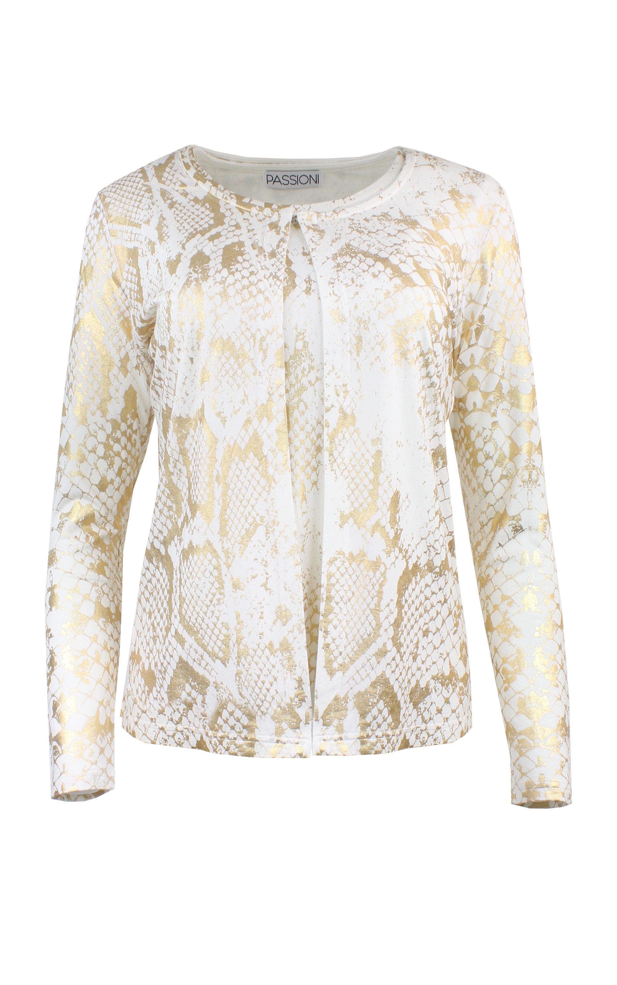Passioni Cardigan Twin-Set mit modernem Schlangenmuster günstig online kaufen