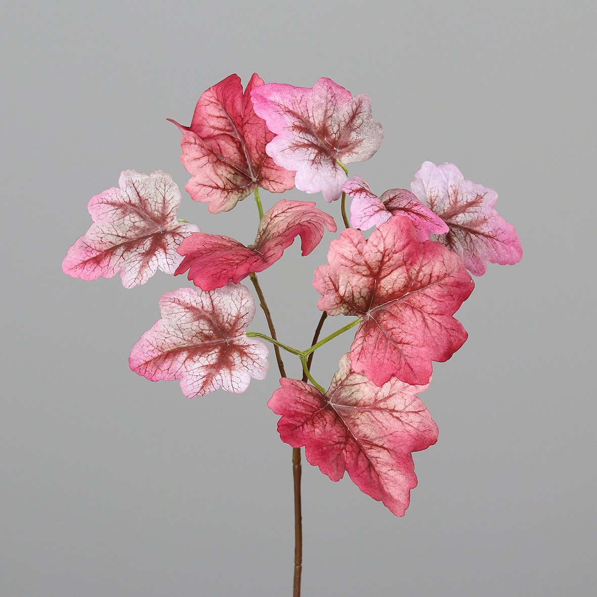 Kunstpflanze Heuchera Blattzweig, rosa, 40 cm