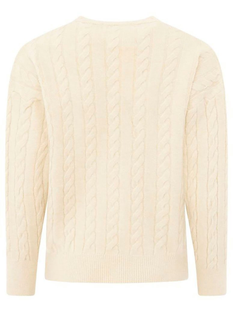 Zwillingsherz Strickpullover "Zopfstrick" Rundhalsausschnitt, Zopfstrick, Langarm