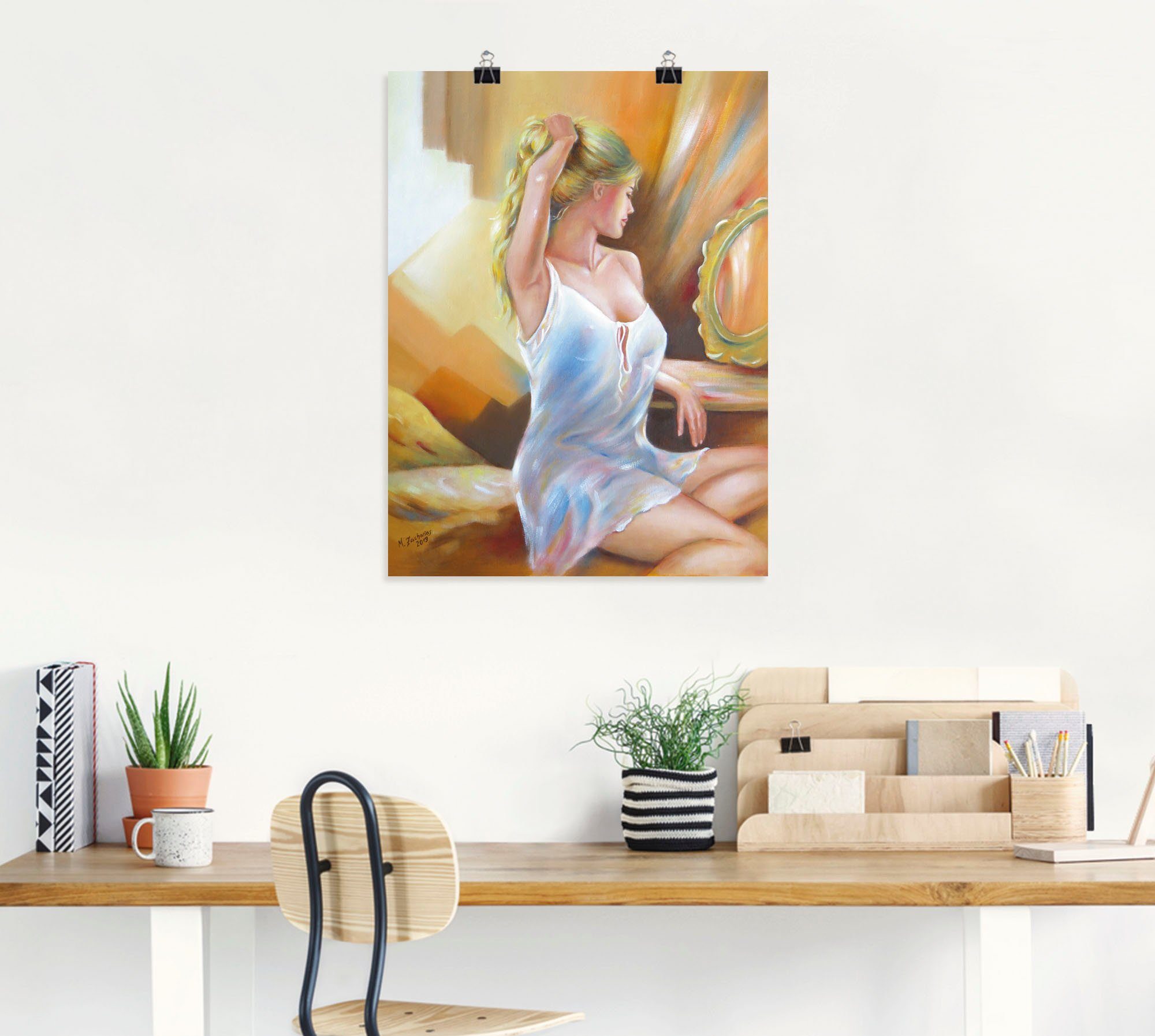 oder versch. Frau Artland Erotische Größen Poster Spiegel, Alubild, (1 Leinwandbild, Bilder als Sexy Wandbild Wandaufkleber in St), am