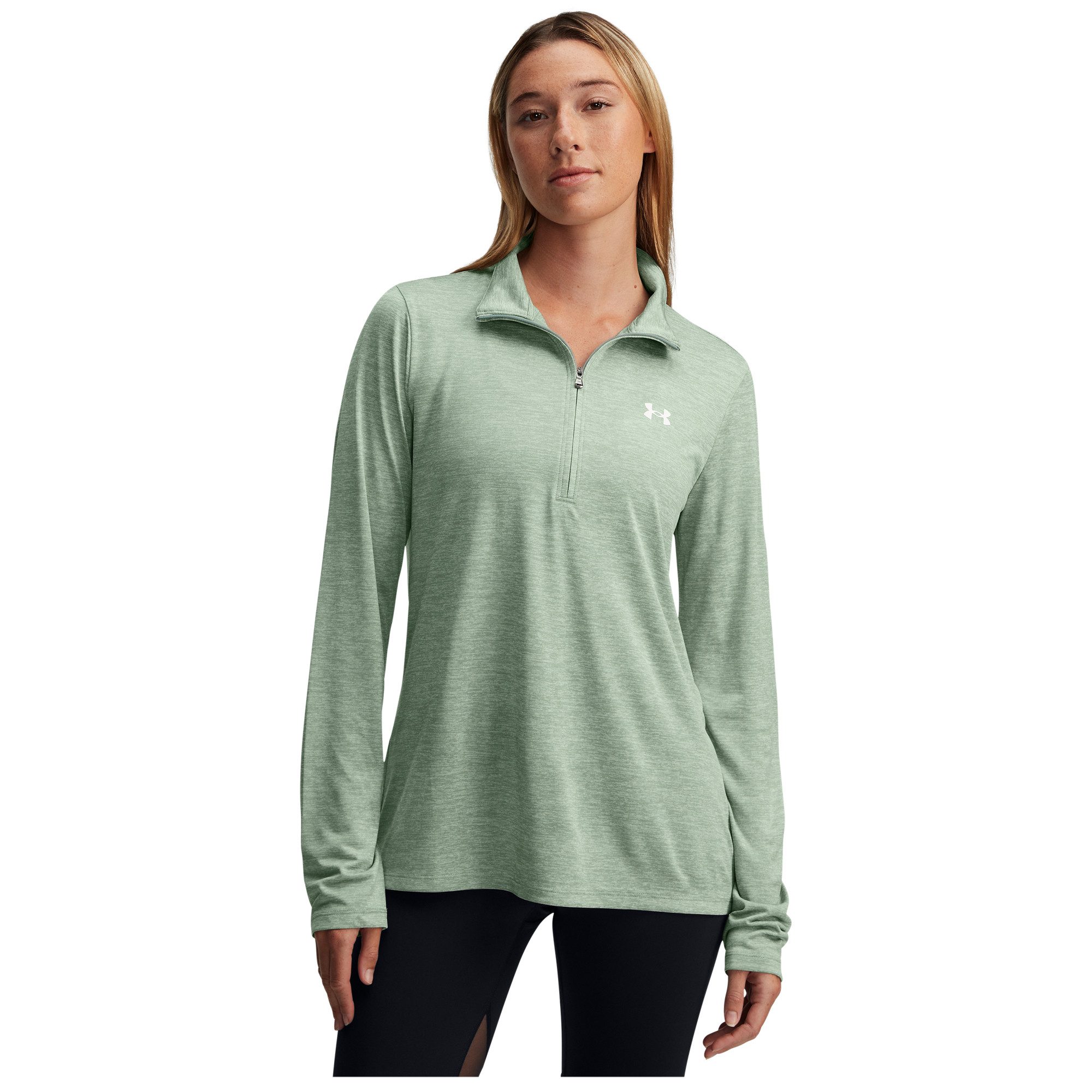 Under Armour® Langarmshirt Under Armour Damen Langarm Shirt Tech 1/2 Zip- Twist 1384225