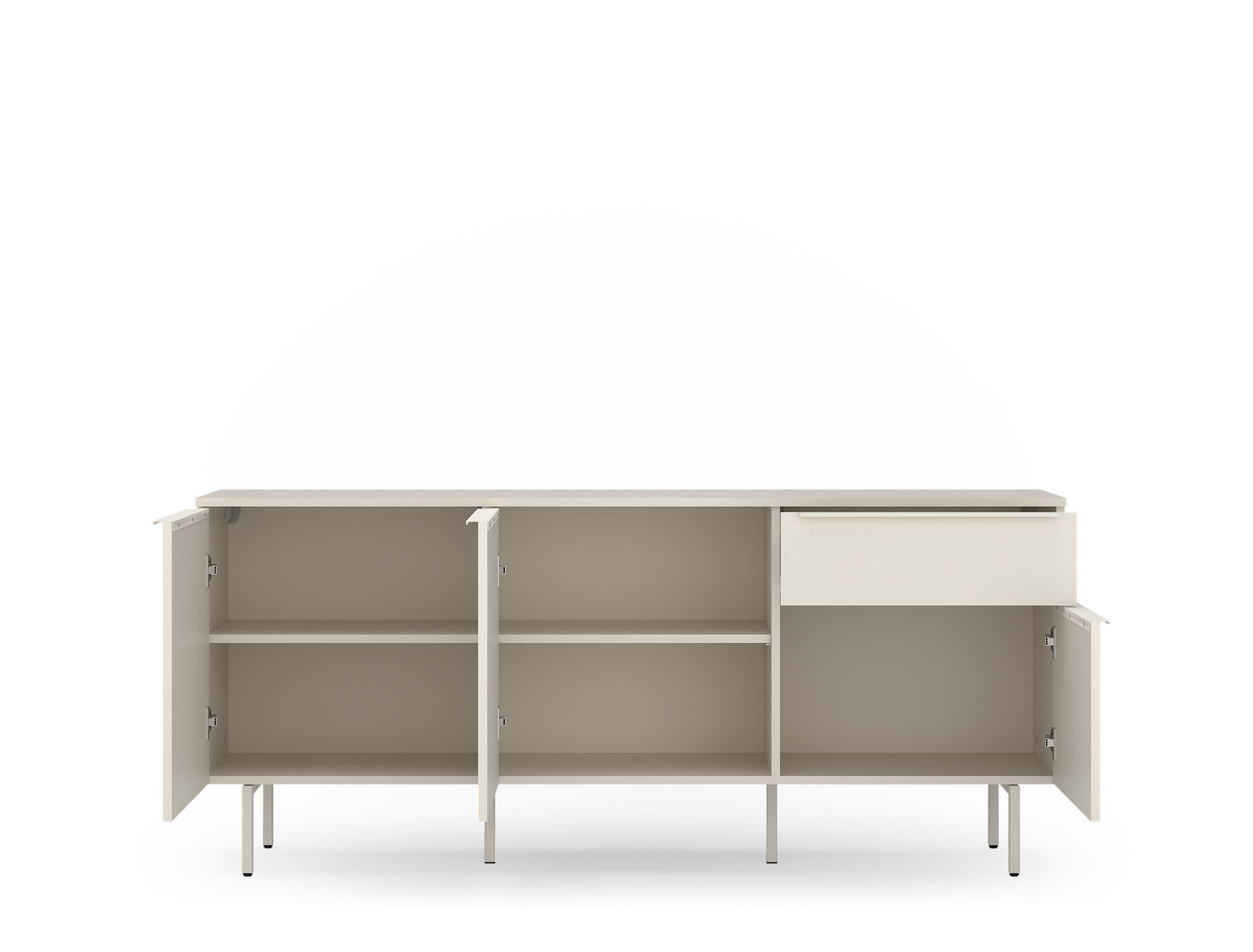 TOM TAILOR HOME Sideboard COLOR PUZZLE Low cabinet 04 – 1 Schublade und 3 Türen, Breite 1650 mm – Stauraum mit besonderen Farbkick