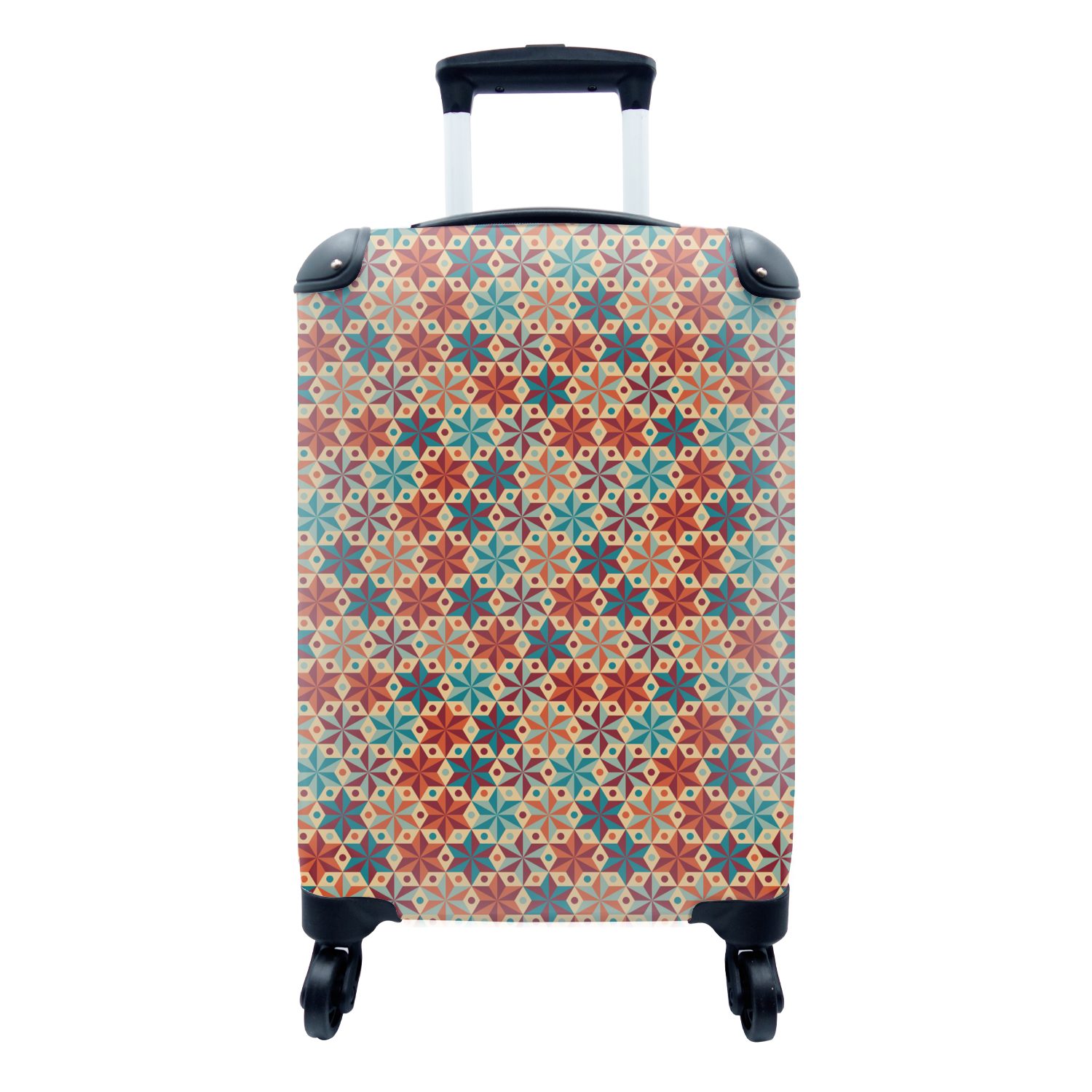 Sterne - Reisetasche - MuchoWow Handgepäckkoffer mit für Handgepäck Trolley, Weihnachten Design, Rollen, rollen, 4 Reisekoffer Ferien,