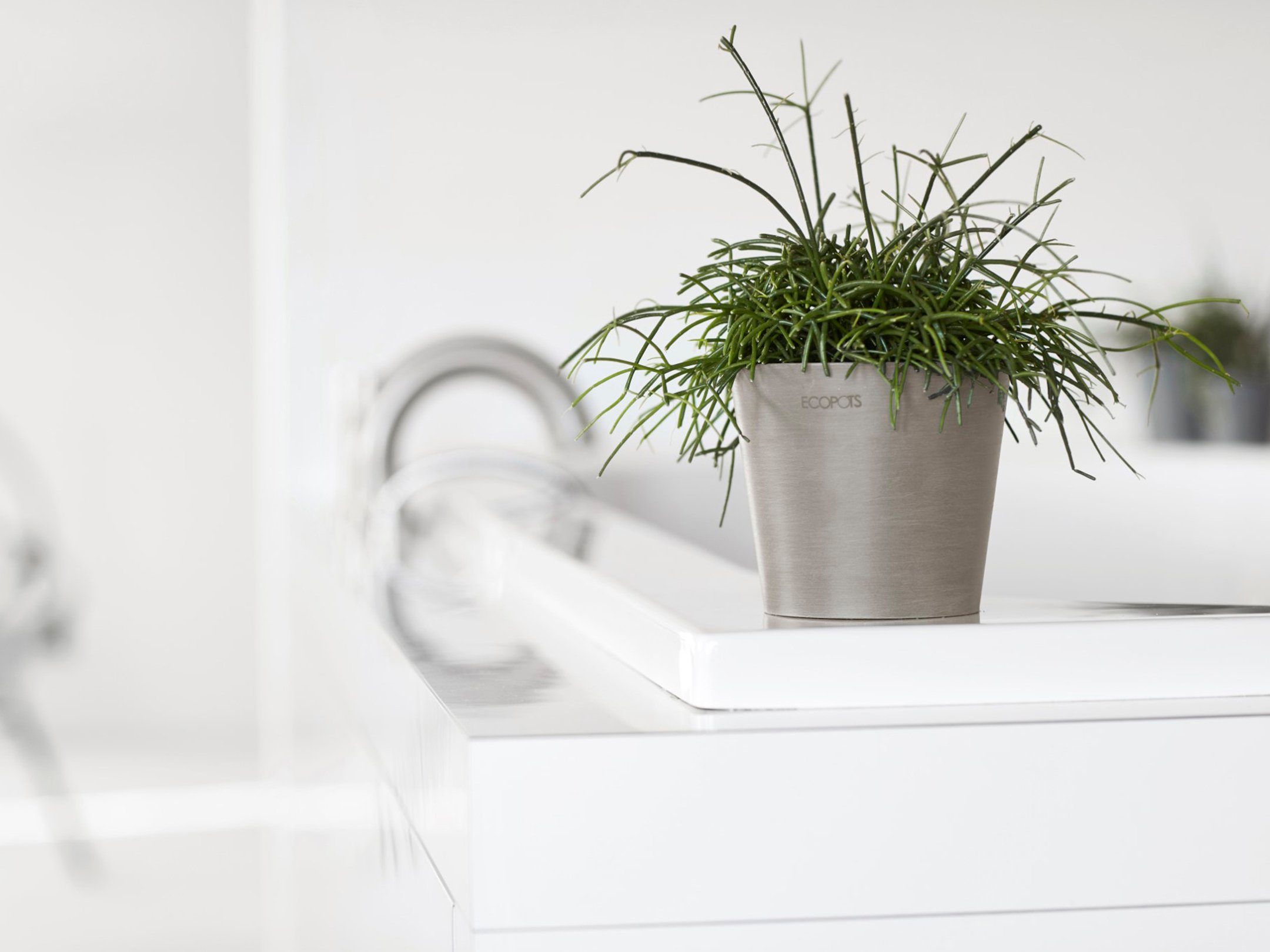 ECOPOTS Blumentopf Amsterdam Mini 10,5 Taupe, günstig online kaufen