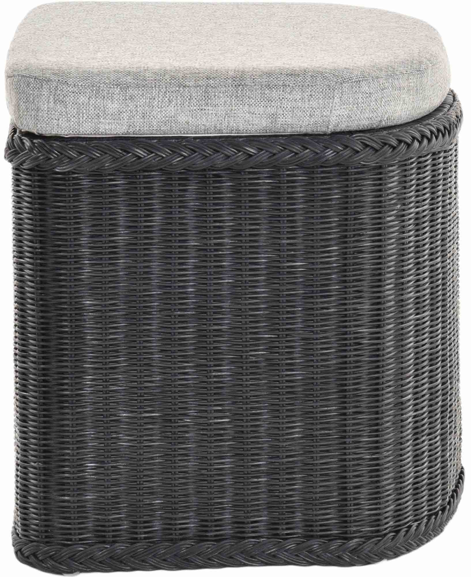 Krines Home Wäschetruhe Wäschekorb bauchig Sitz günstig online kaufen