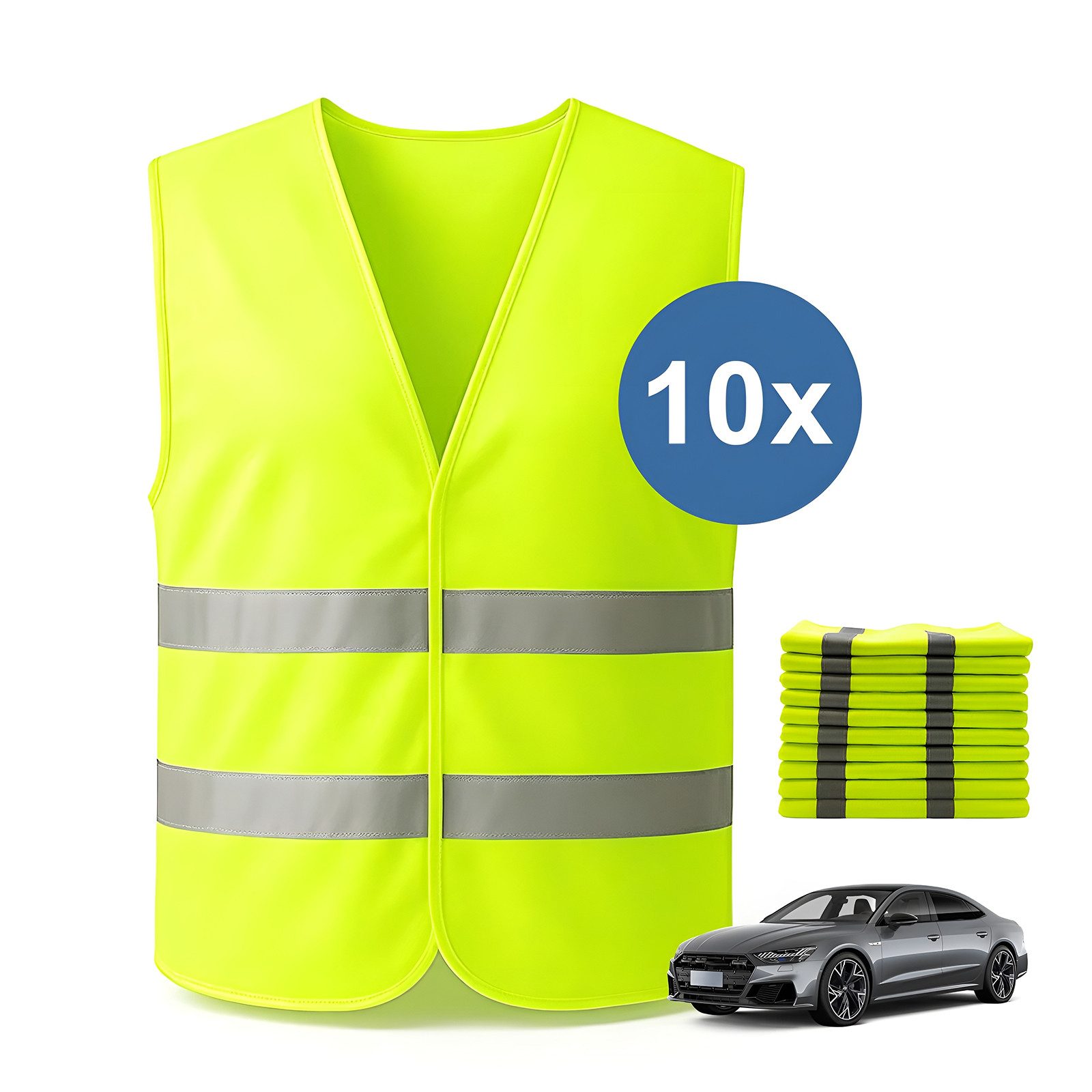 Youyijia Warnweste Warnwesten Auto Warnweste Pannenweste Reflektorweste (1-tlg)
