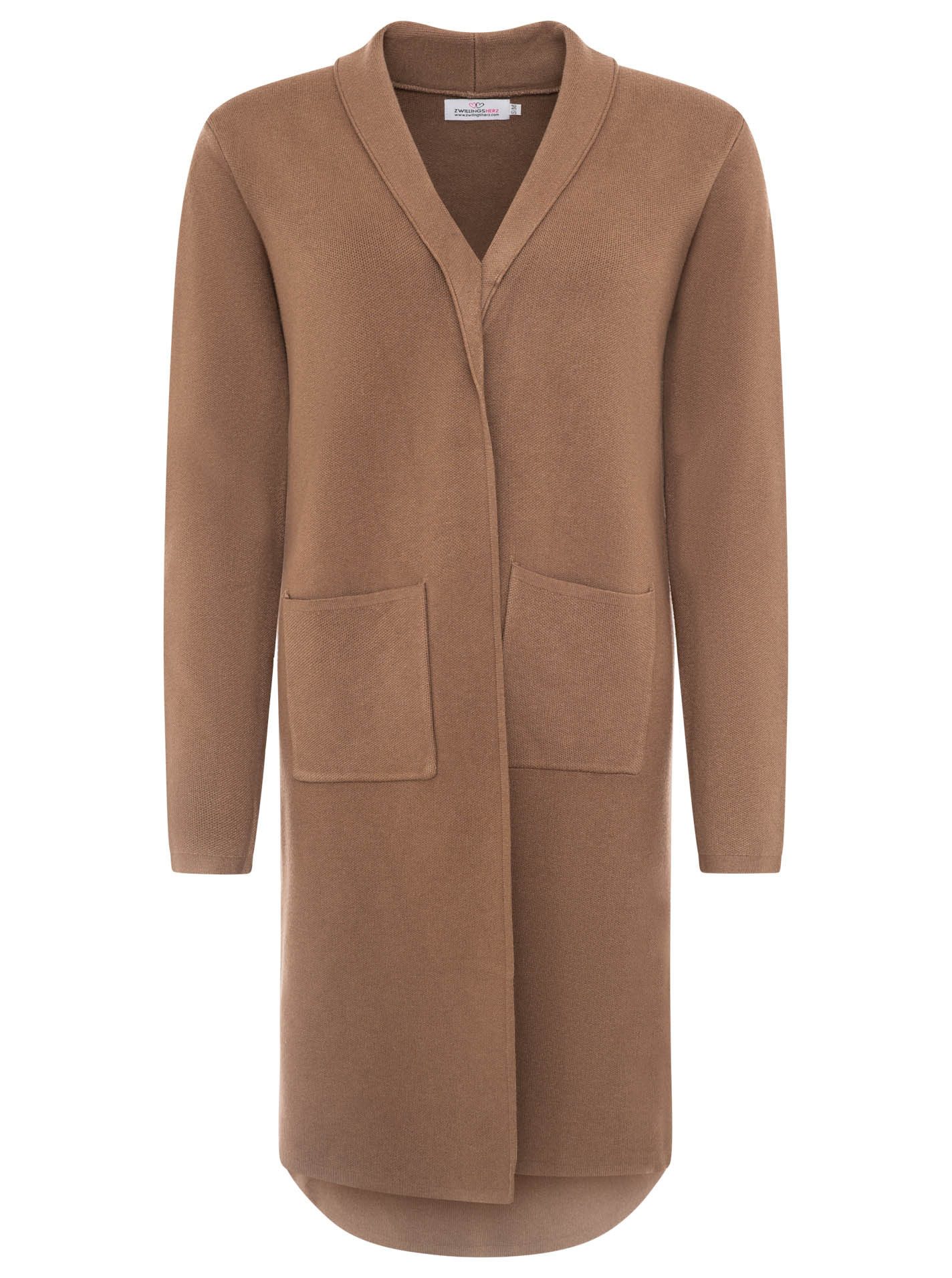 Zwillingsherz Cardigan Strickjacke mit Kragen "Jessi"