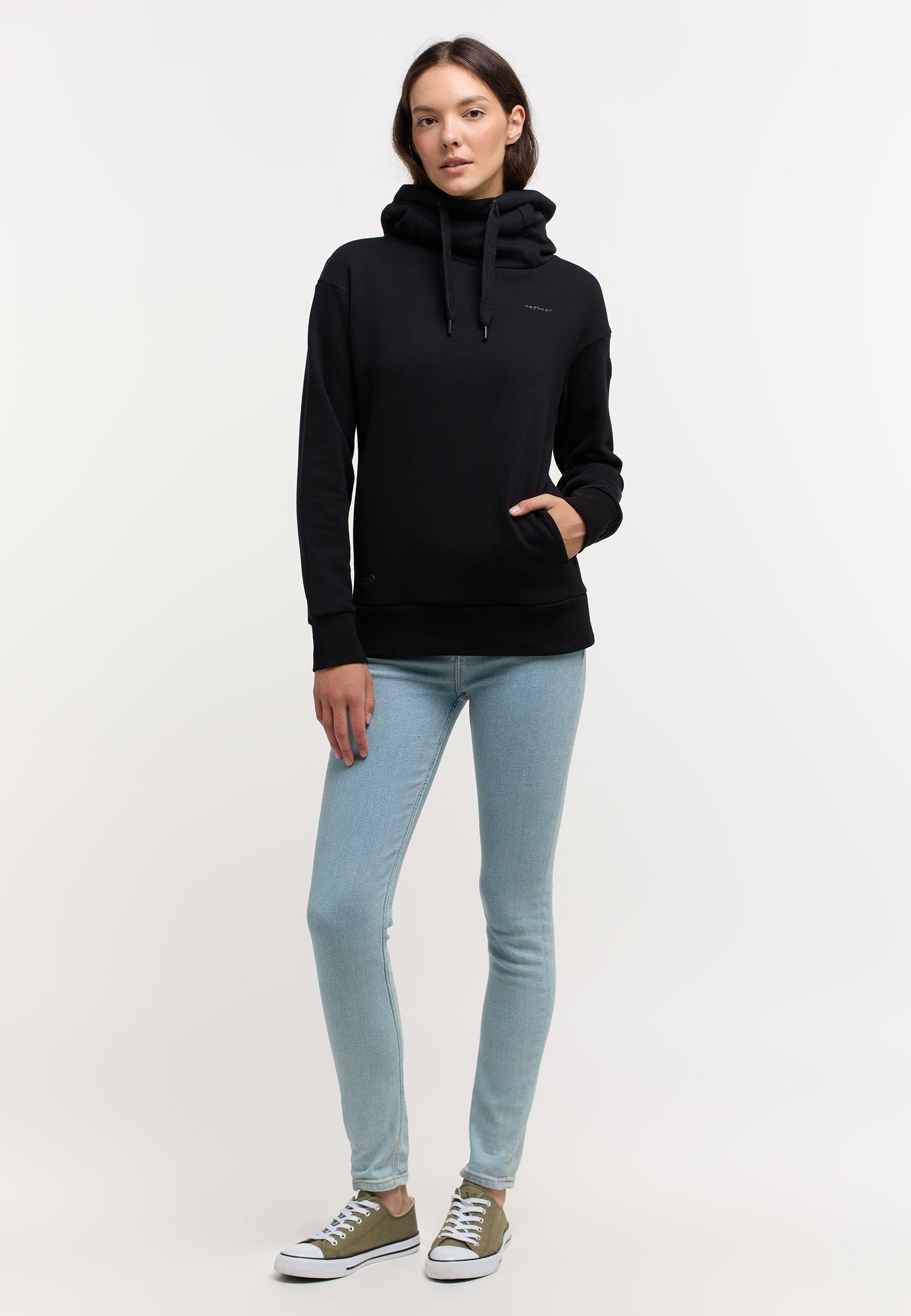 Ragwear Sweatshirt YODIS Nachhaltige & Mode Vegane BLACK