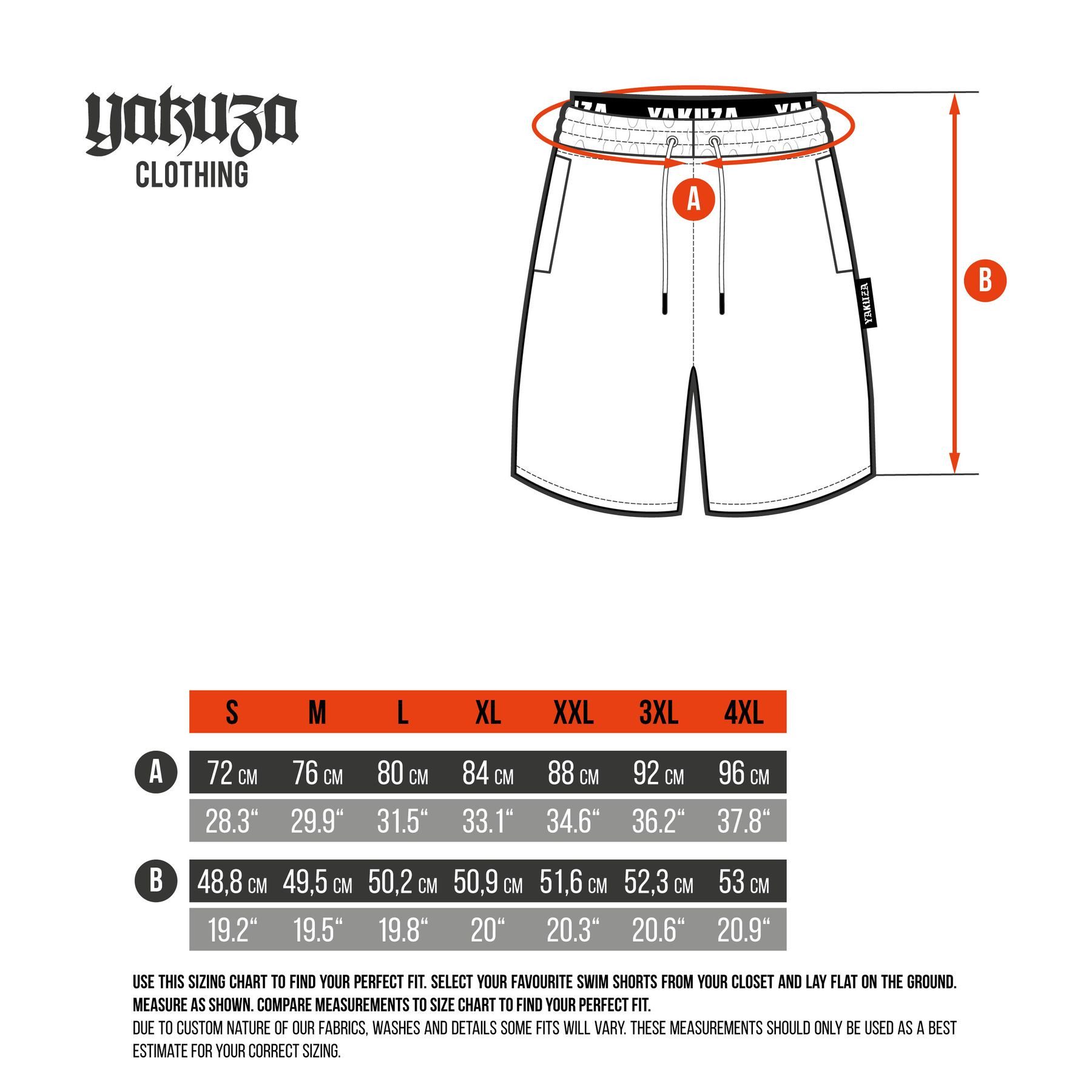 YAKUZA Boardshorts Dead Clown mit Doppelbund