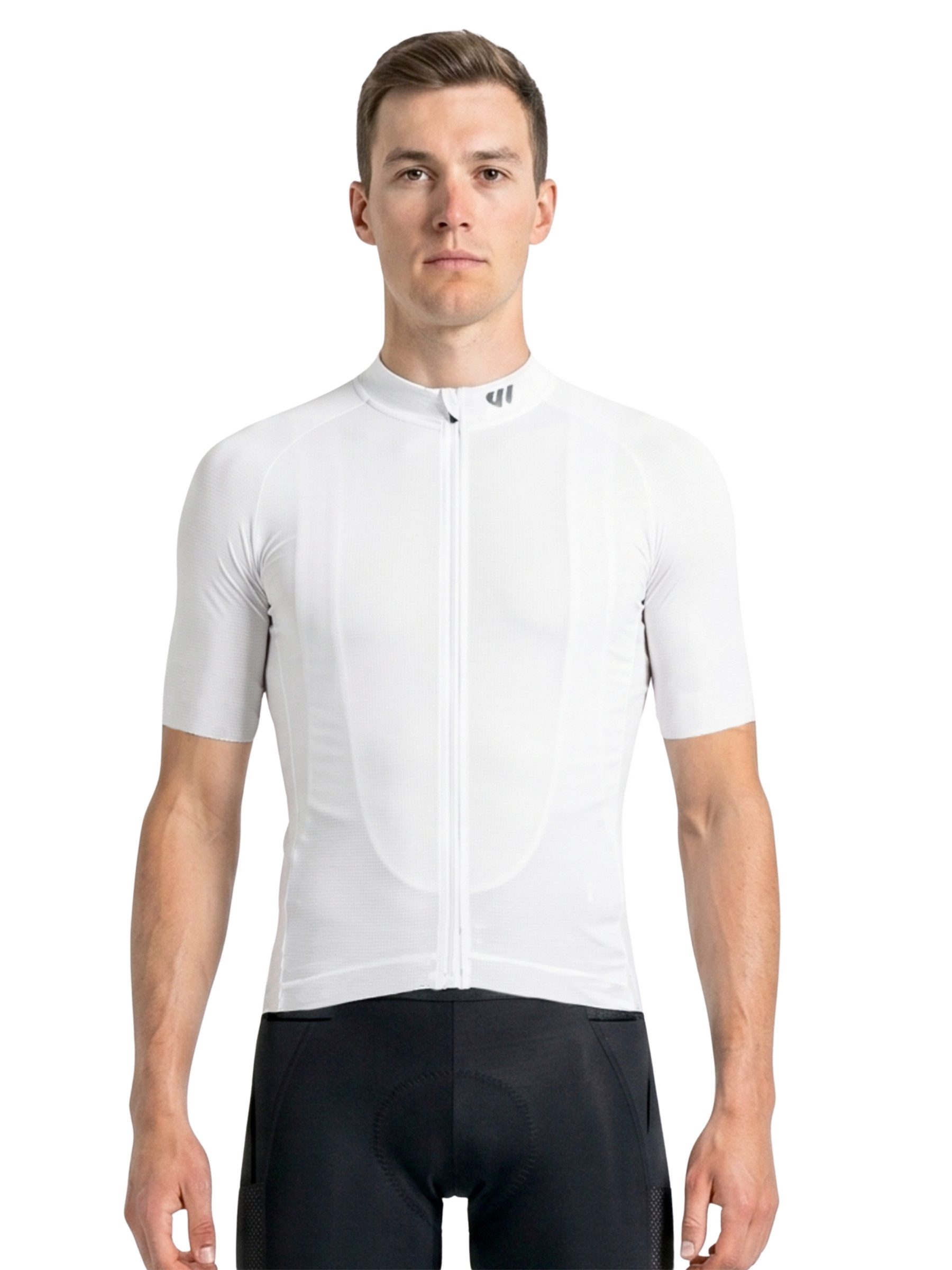 Wulibike Radtrikot Kurzarm atmungsaktiv Sommer Mesh Reflektoren Silikon-Grip Slim Fit (1-tlg) Reflektoren, rutschfestes Silikonband – Bild 2 von 5