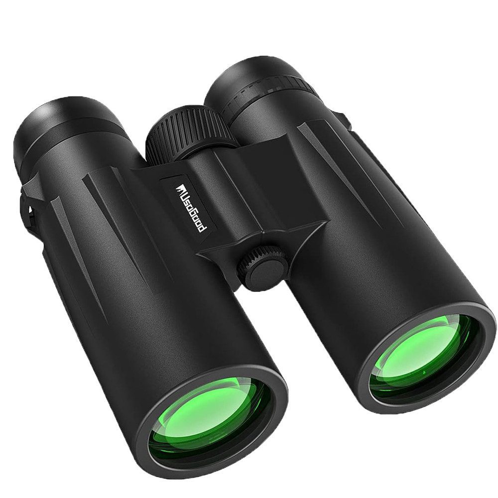Usogood Hochleistungsfernglas 10x42 HD Kompaktfernglas Erwachsene Fernglas (mit BAK4-Prisma und FMC-Objektiv, Wasserdicht)
