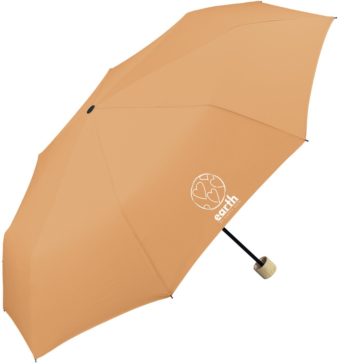 geschützt die nachhaltiger orange gut stabiler Super-Mini-Schirm, Earth - Umwelt etwas tun RAIN Taschenregenschirm für HAPPY