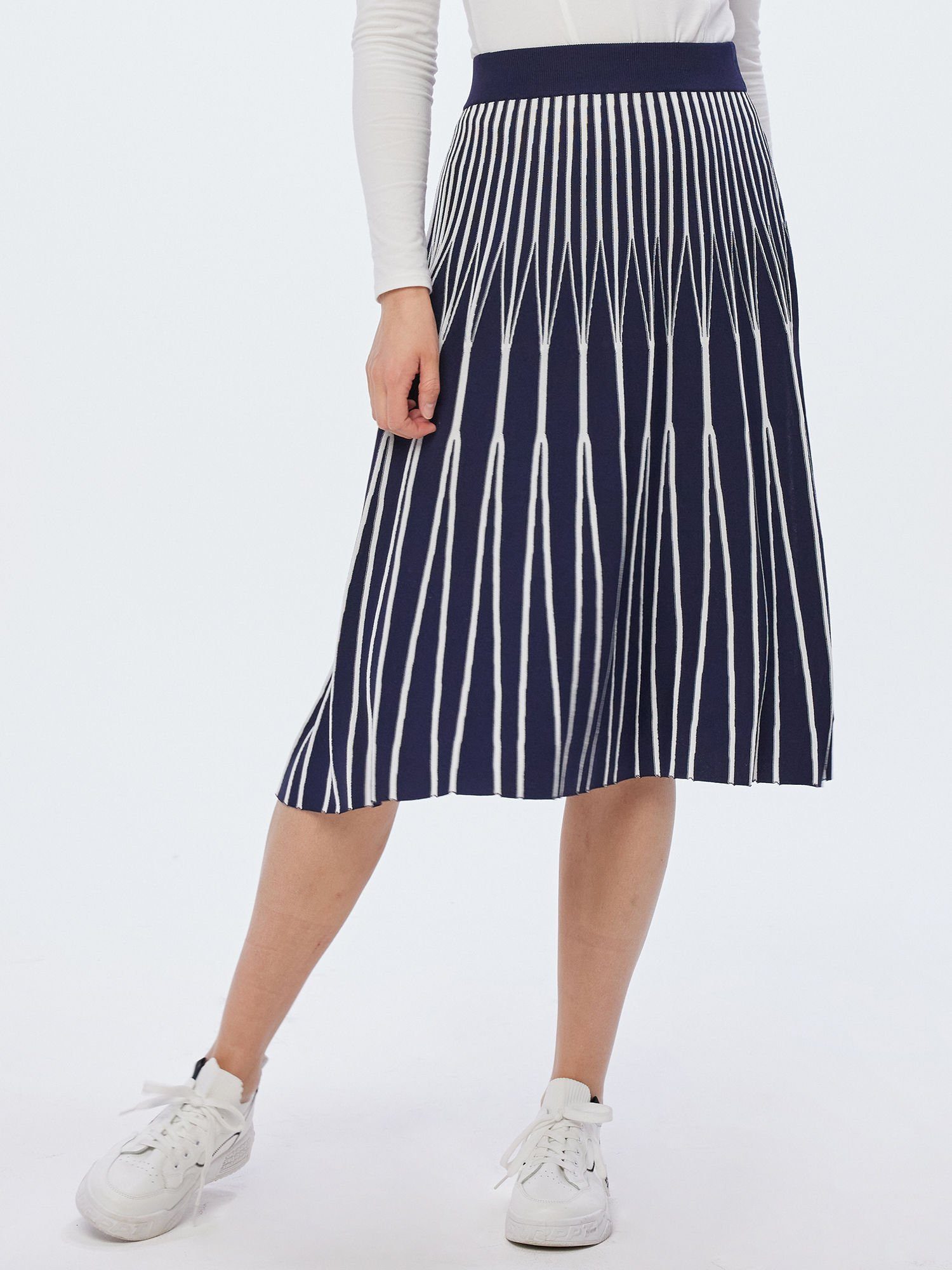 Georg Stiels Strickrock Plissee Strickrock günstig online kaufen