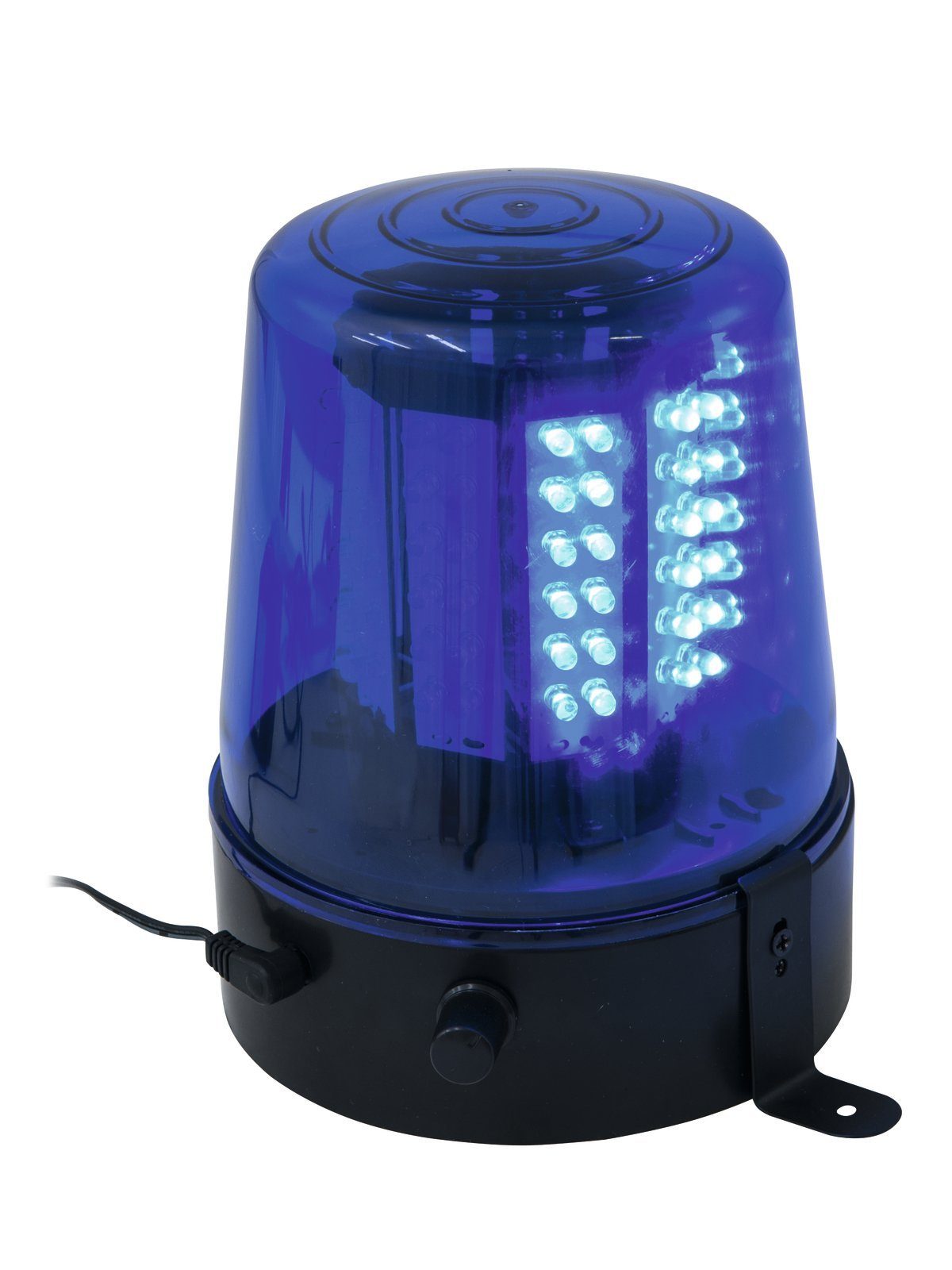 Discolicht Polizeilicht Feuerwehrlicht LED BLAU - 108 LED regelbar inkl. Netzteil