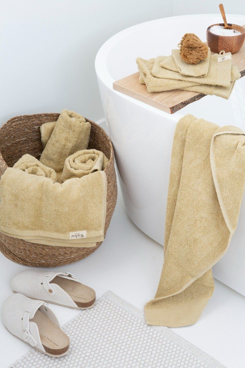 - Duschtuch (1-St) Handtuch Cotton Maisgelb Soft Walra 70x140 Baumwolle cm,