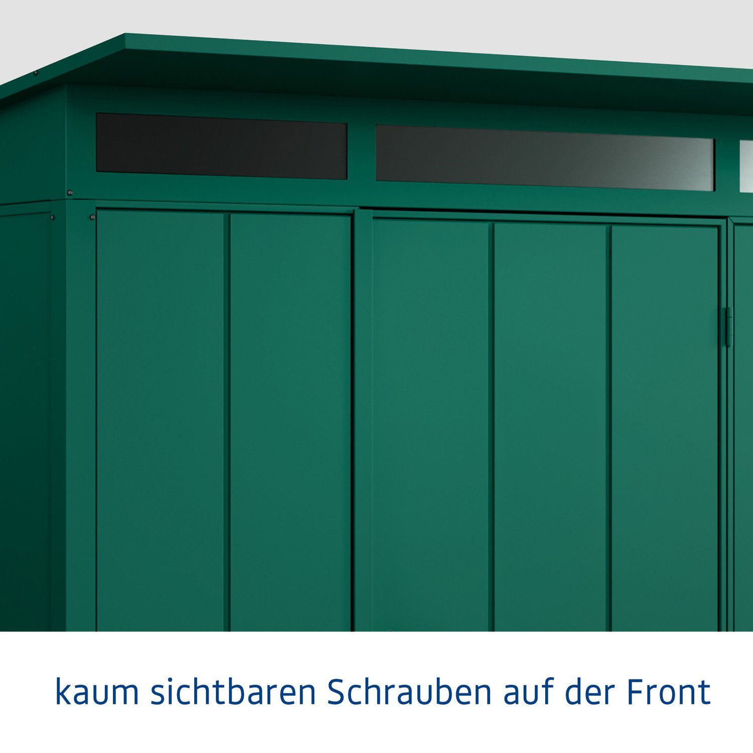 Hörmann Ecostar Gerätehaus Elegant mit Pultdach (313 x 283 cm), Metall