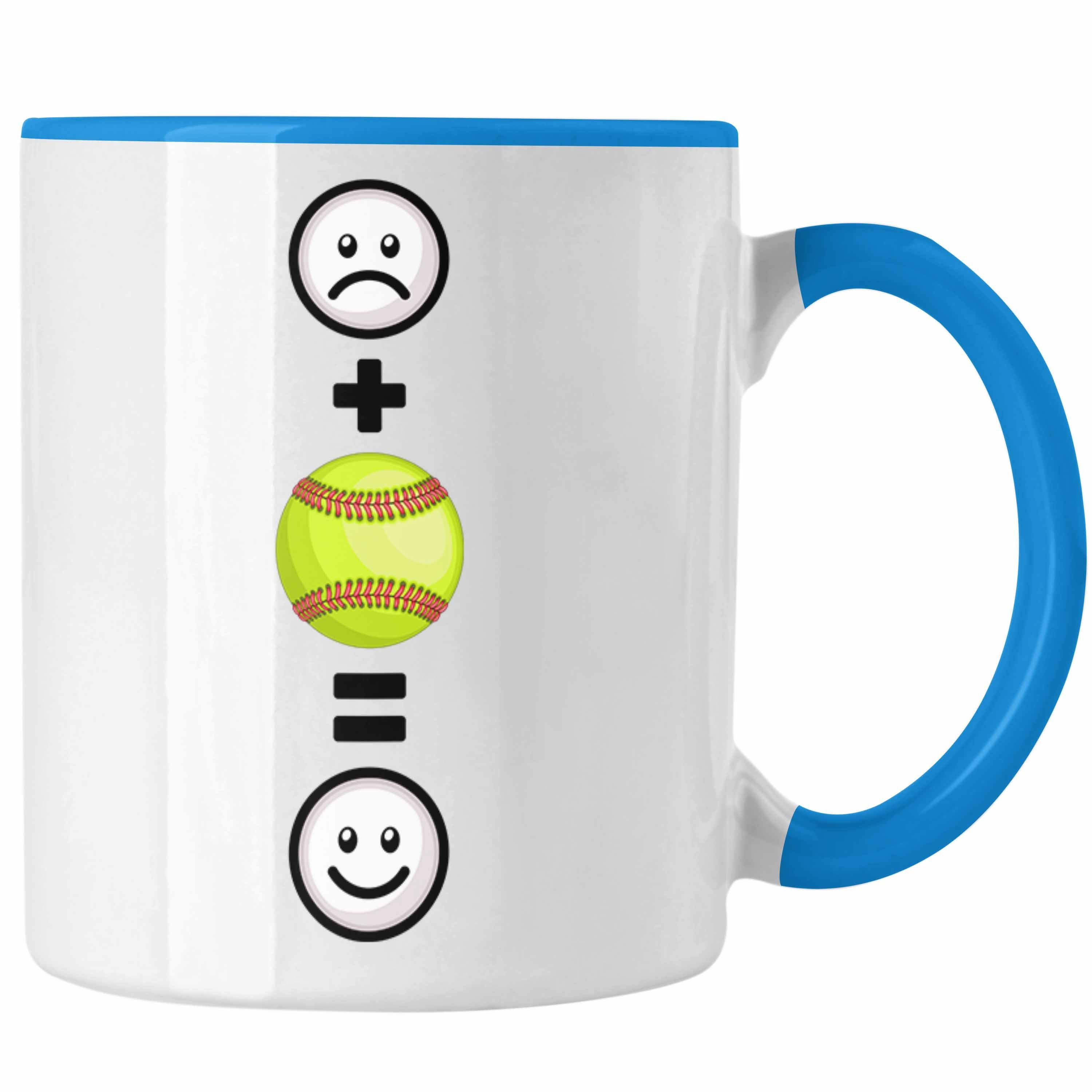 Trendation Tasse Tennis Tasse Geschenk für Tennis-Spieler Lustige Geschenkidee :(Ten Blau