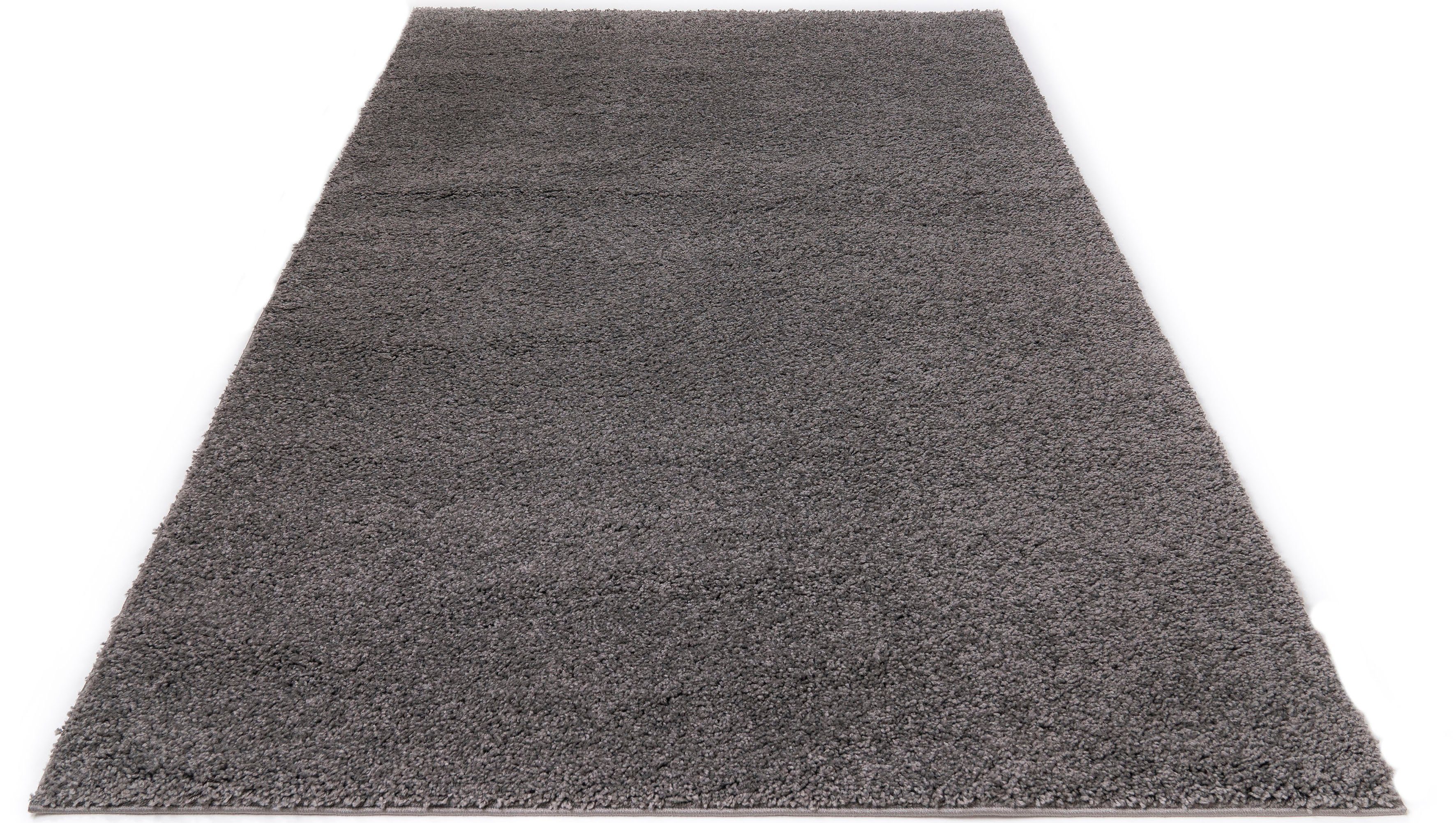 Bruno Banani Hochflor-Teppich Shaggy Soft, rechteckig, Höhe: 30 mm, gewebt, Uni Farben, besonders weich und kuschelig, Kundenliebling – Bild 2 von 5