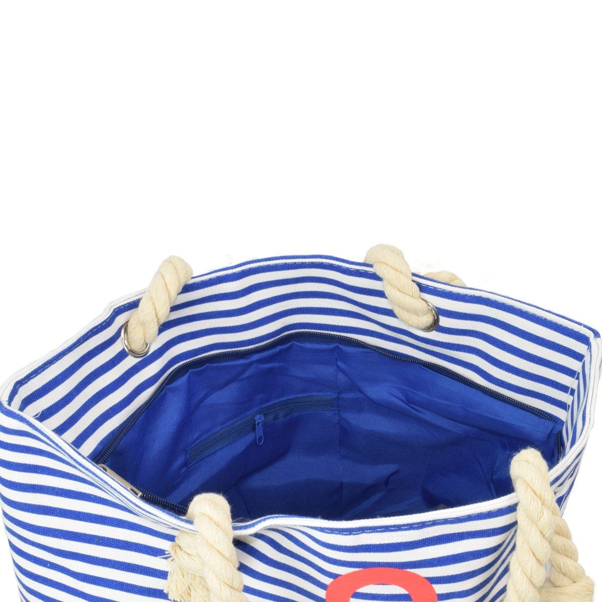 Strandtasche Streifen Shopper maritim Originelli Sonia blau gestreift Anker
