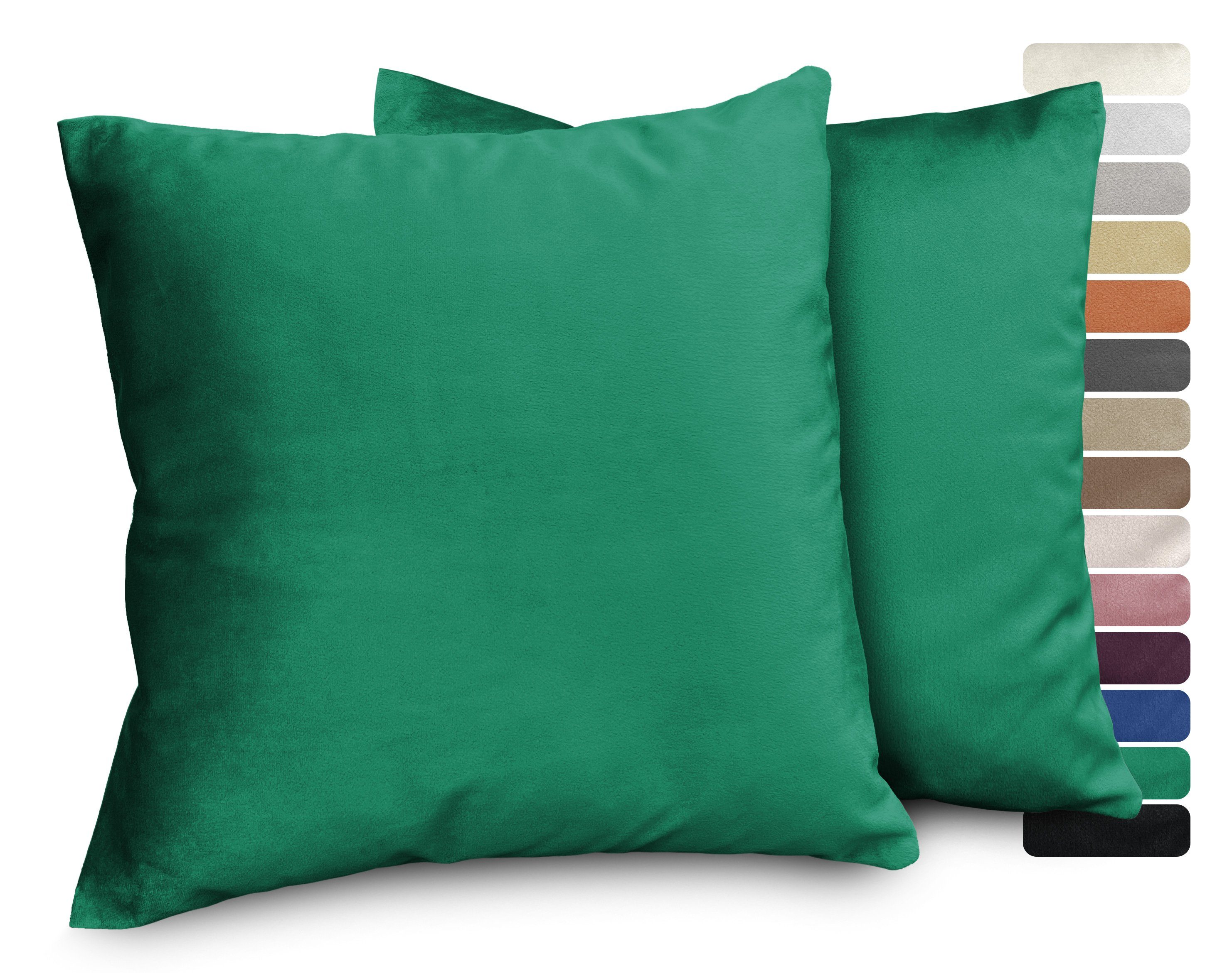 Beautex Kissenhüllen Samt Kissenhüllen 2er Set, günstig online kaufen