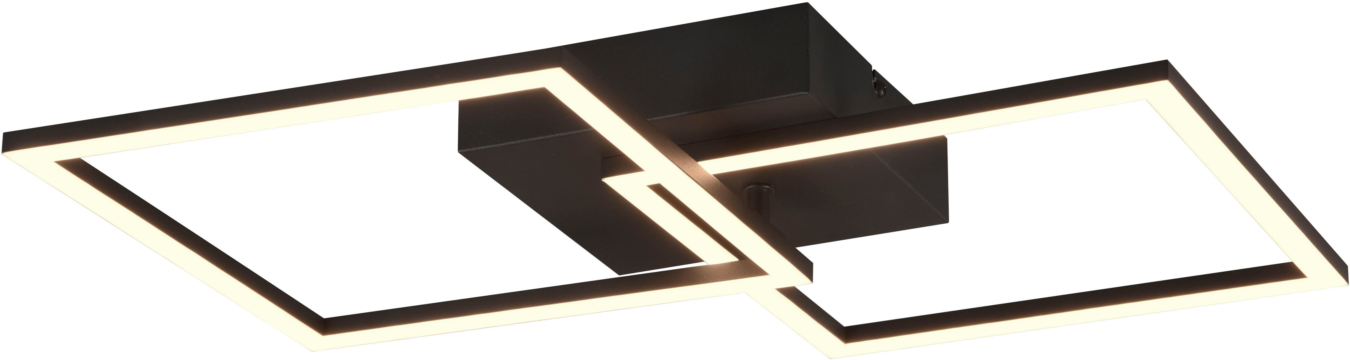 my home LED Deckenleuchte ANTJE, Deckenlampe, schwenkbare LED-Rechtecke, LED fest integriert, Warmweiß, Wand- und Deckenmontage möglich
