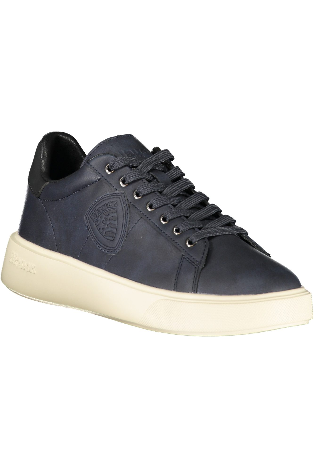 Blauer Sneaker Blaue Sportschuhe für Herren mit kontrastierender