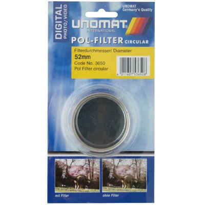 Polarisations-Filter 52mm Pol-Filter circular Objektivzubehör (Pol-Filter Digital, für kräftige Farben HTMC Vergütung, für Kamera etc)