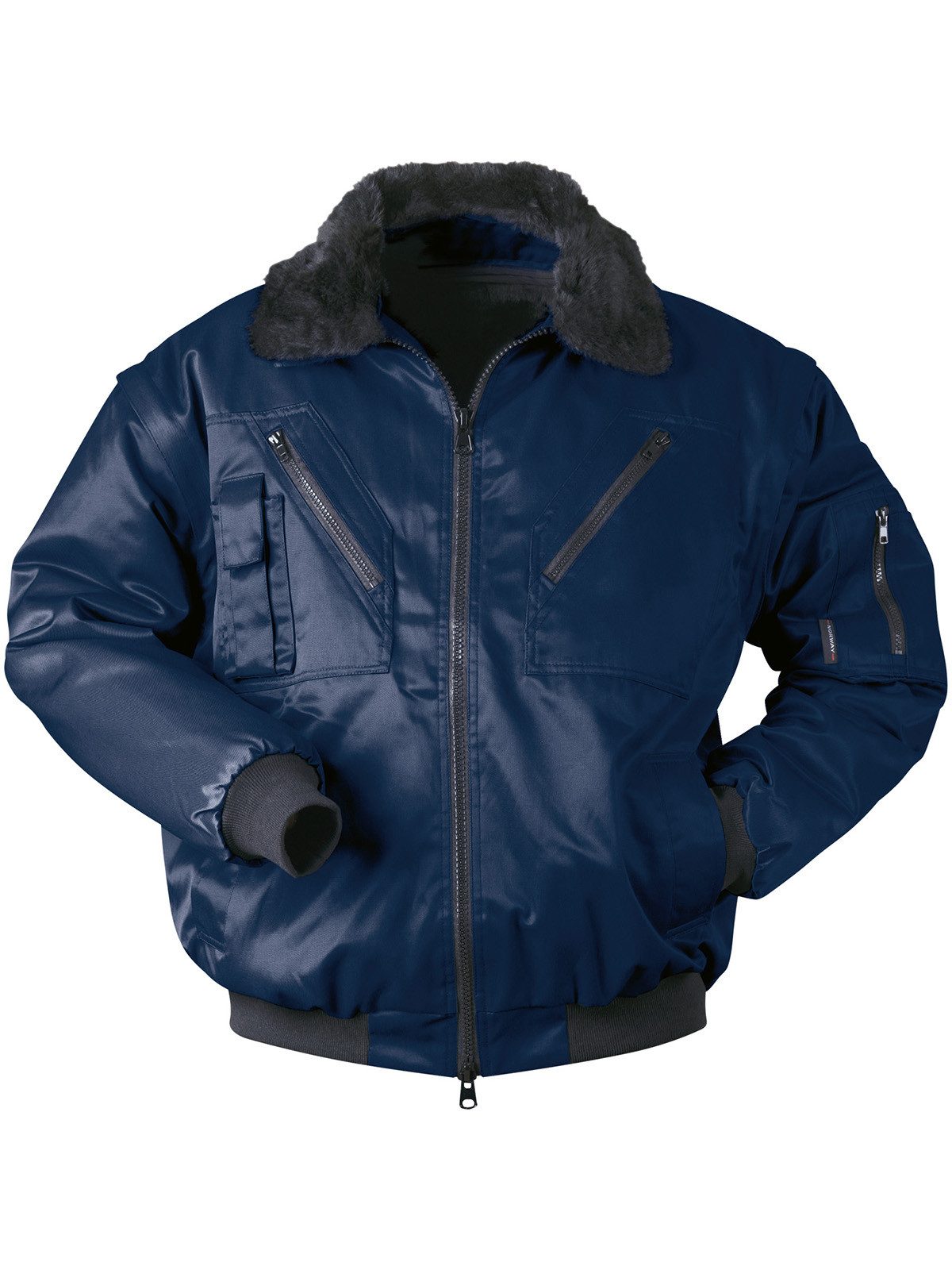 Craftland Arbeitsjacke Pilotenjacke dunkelblau